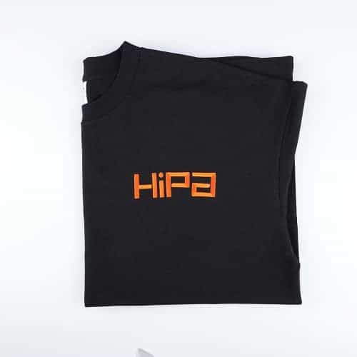 Free Hipa Black T-Shirt, Cotton Crewneck Tee, Breathable (L, XL, XXL, XXXL)