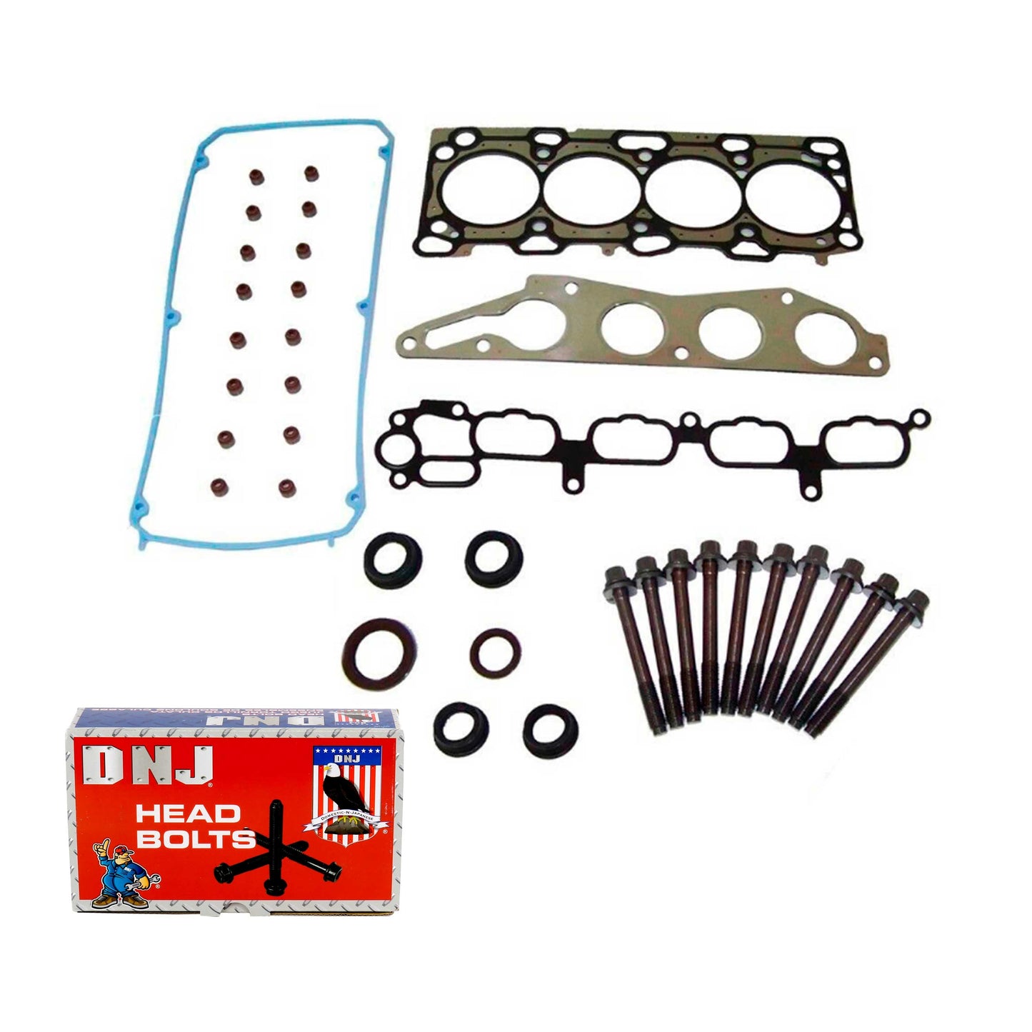 Cylinder Head Gasket set with Head Bolt Kit 2004-2012 Mitsubishi 2.4L