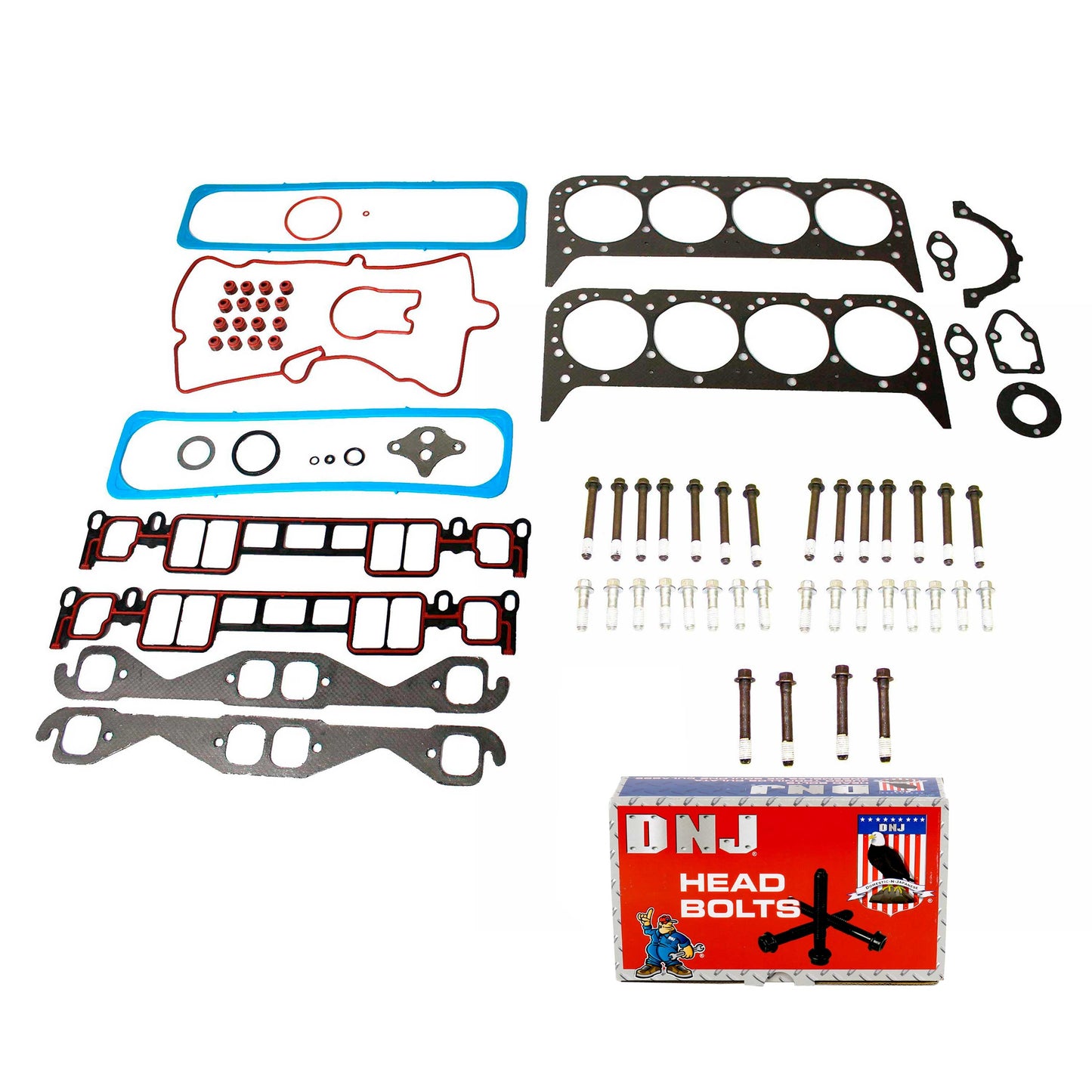 Cylinder Head Gasket set with Head Bolt Kit 1996-2002 AM General, Cadillac, Chevrolet, GMC 5.7L V8