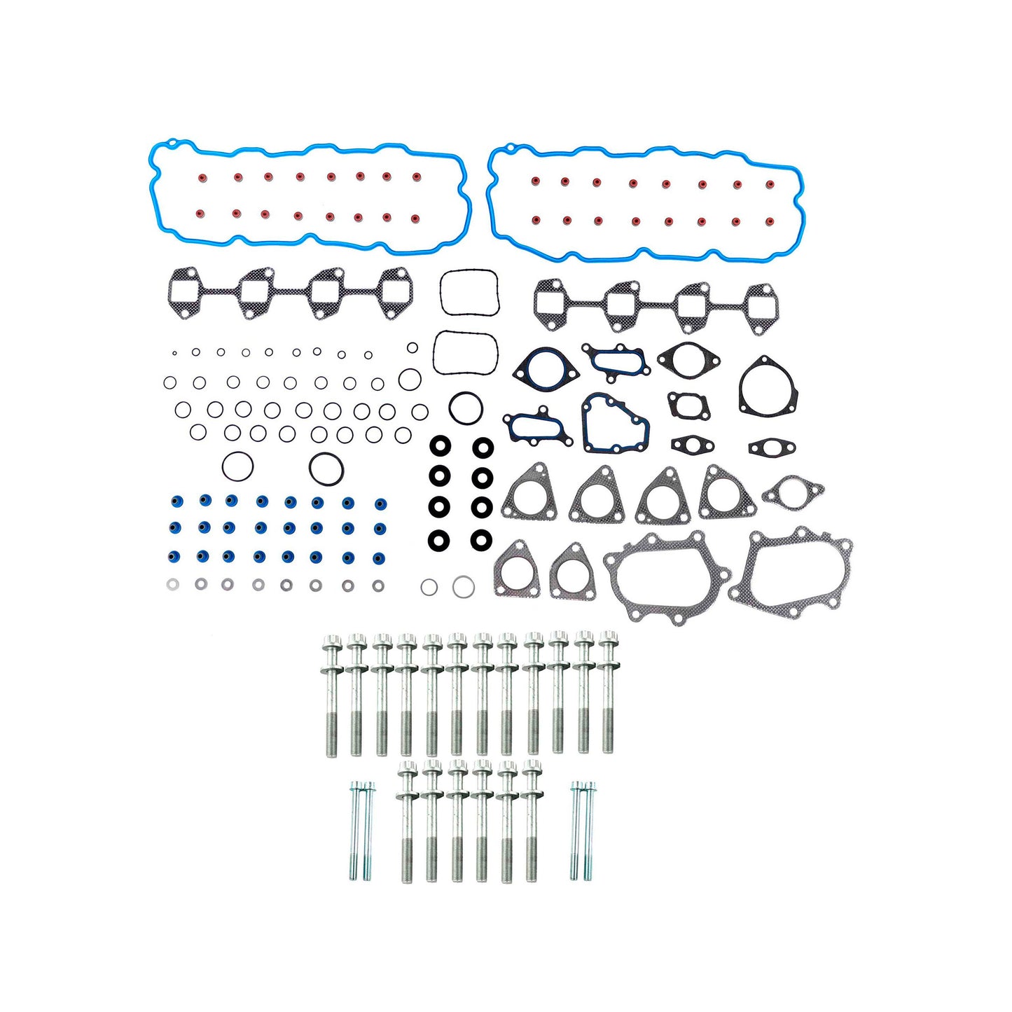 Cylinder Head Gasket set with Head Bolt Kit 2001-2004 Chevy & GMC 6.6L V8