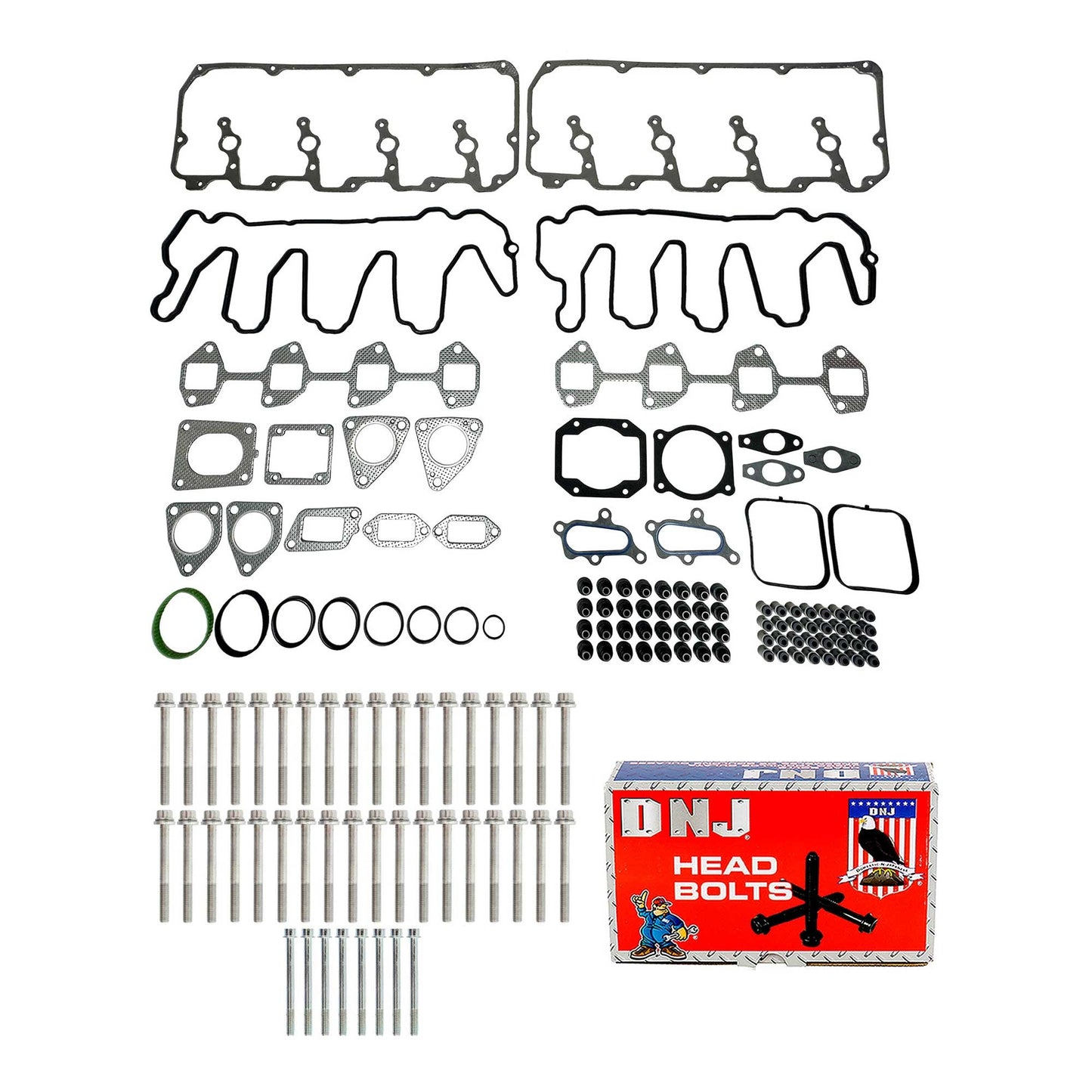 Cylinder Head Gasket set with Head Bolt Kit 2010-2016 Chevy & GMC Trucks w/6.6L V8