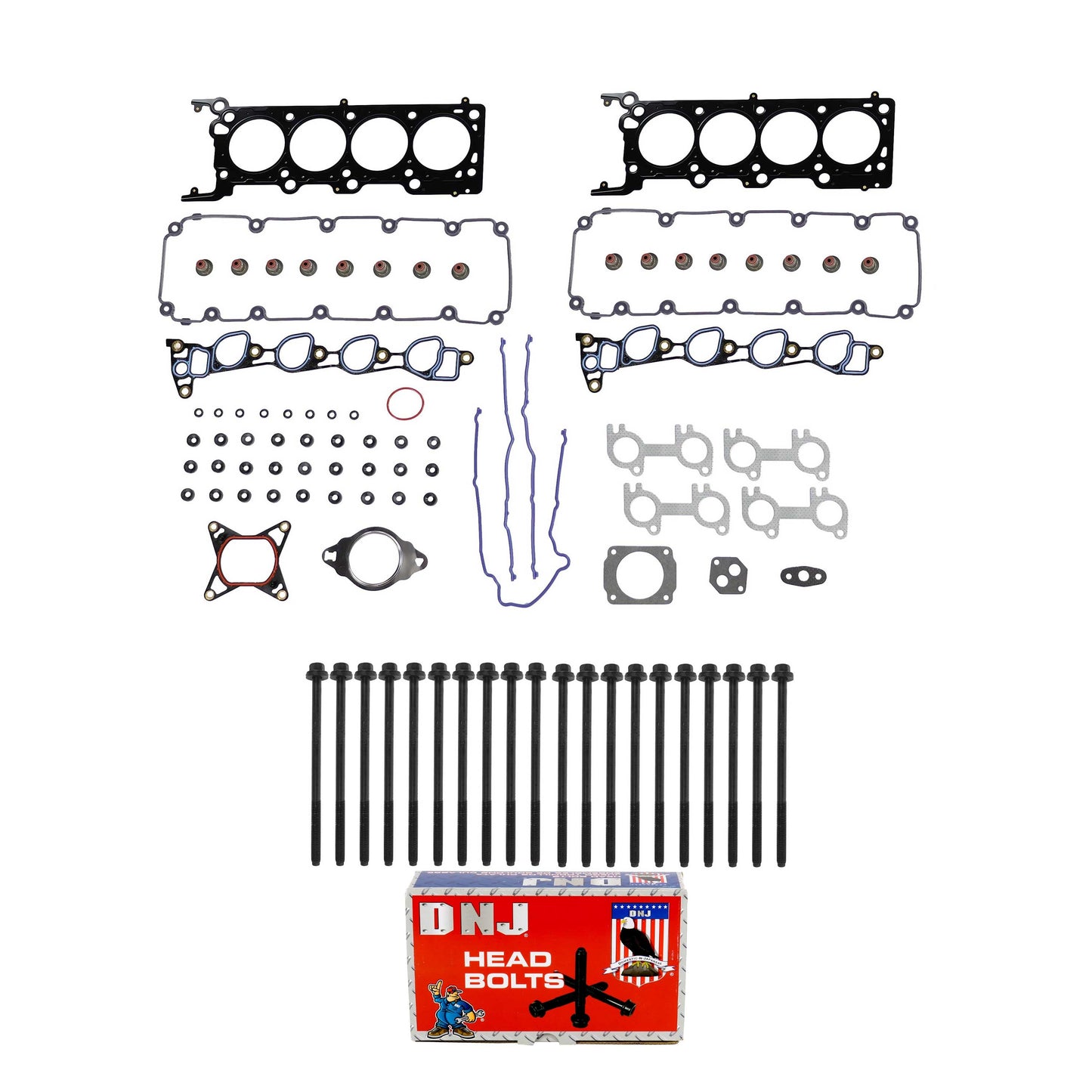 Cylinder Head Gasket set with Head Bolt Kit 1996-1998 Ford,Mercury 4.6L
