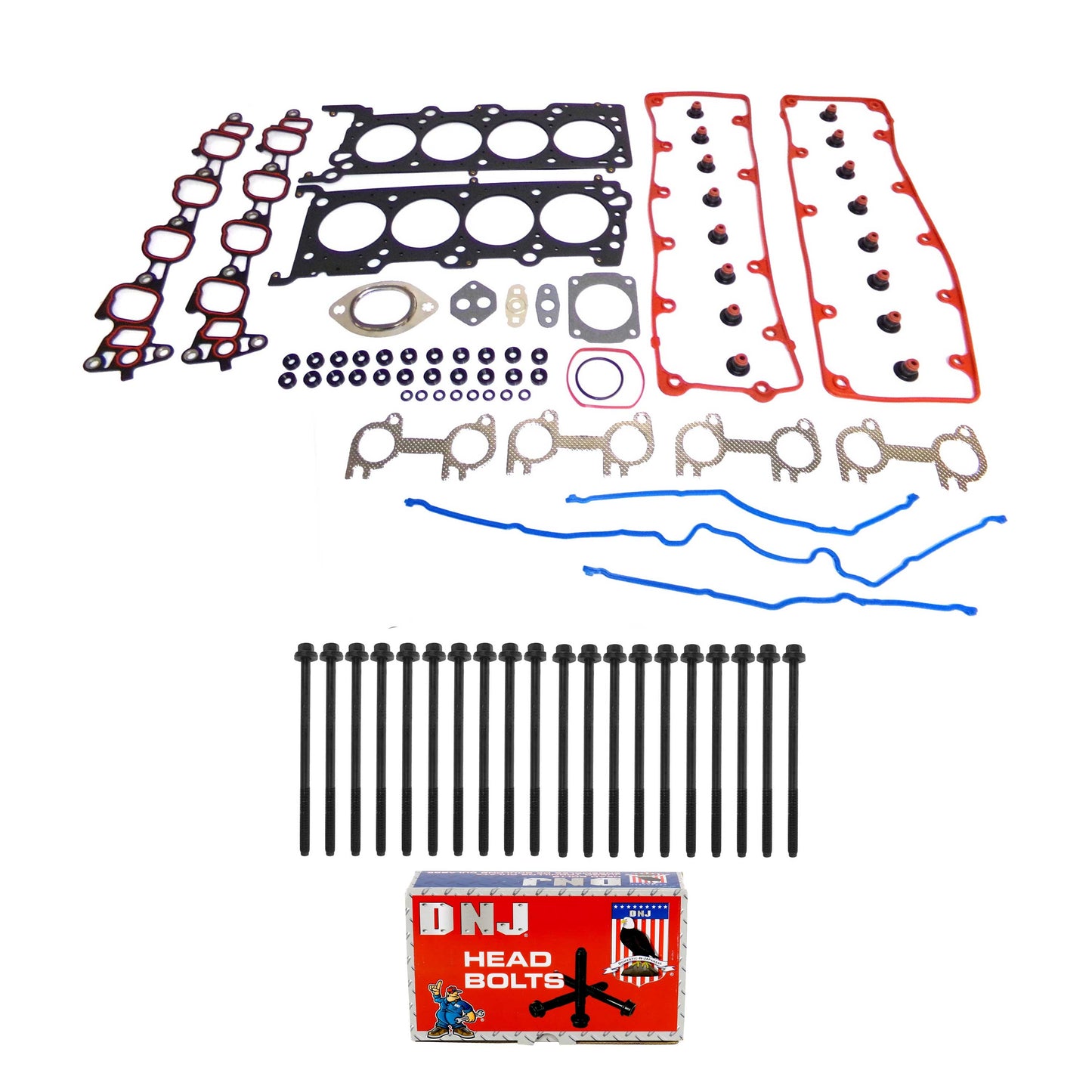 Cylinder Head Gasket set with Head Bolt Kit 2002-2004 Ford,Lincoln,Mercury 4.6L