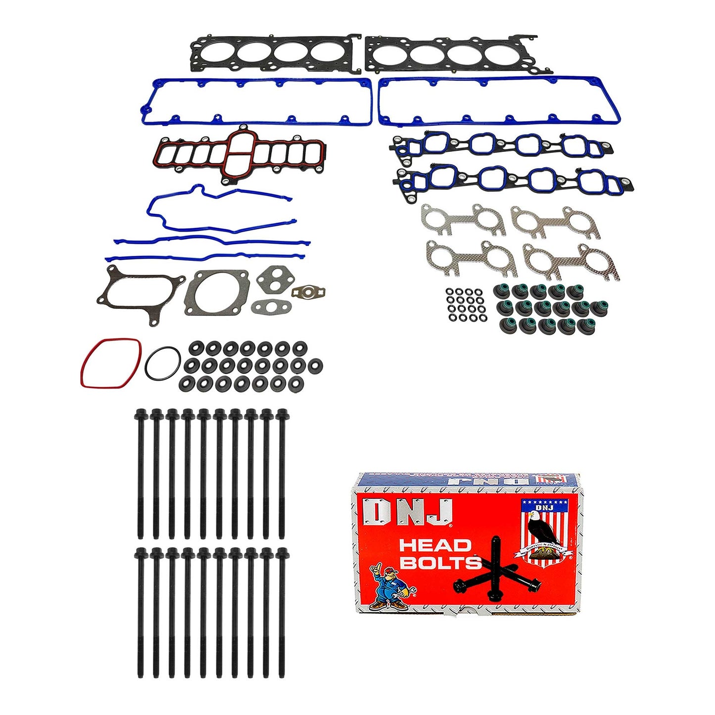 Cylinder Head Gasket set with Head Bolt Kit 2004-2008 Ford 4.6L