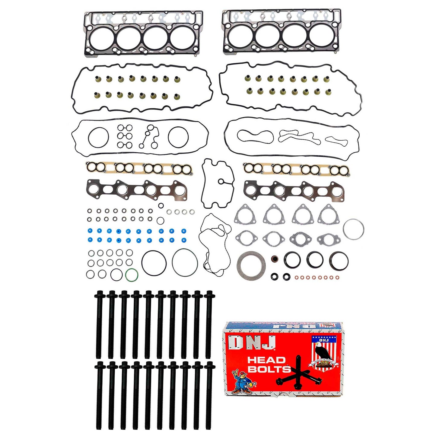 Cylinder Head Gasket set with Head Bolt Kit 2008-2010 Ford Super Duty 6.4L V8