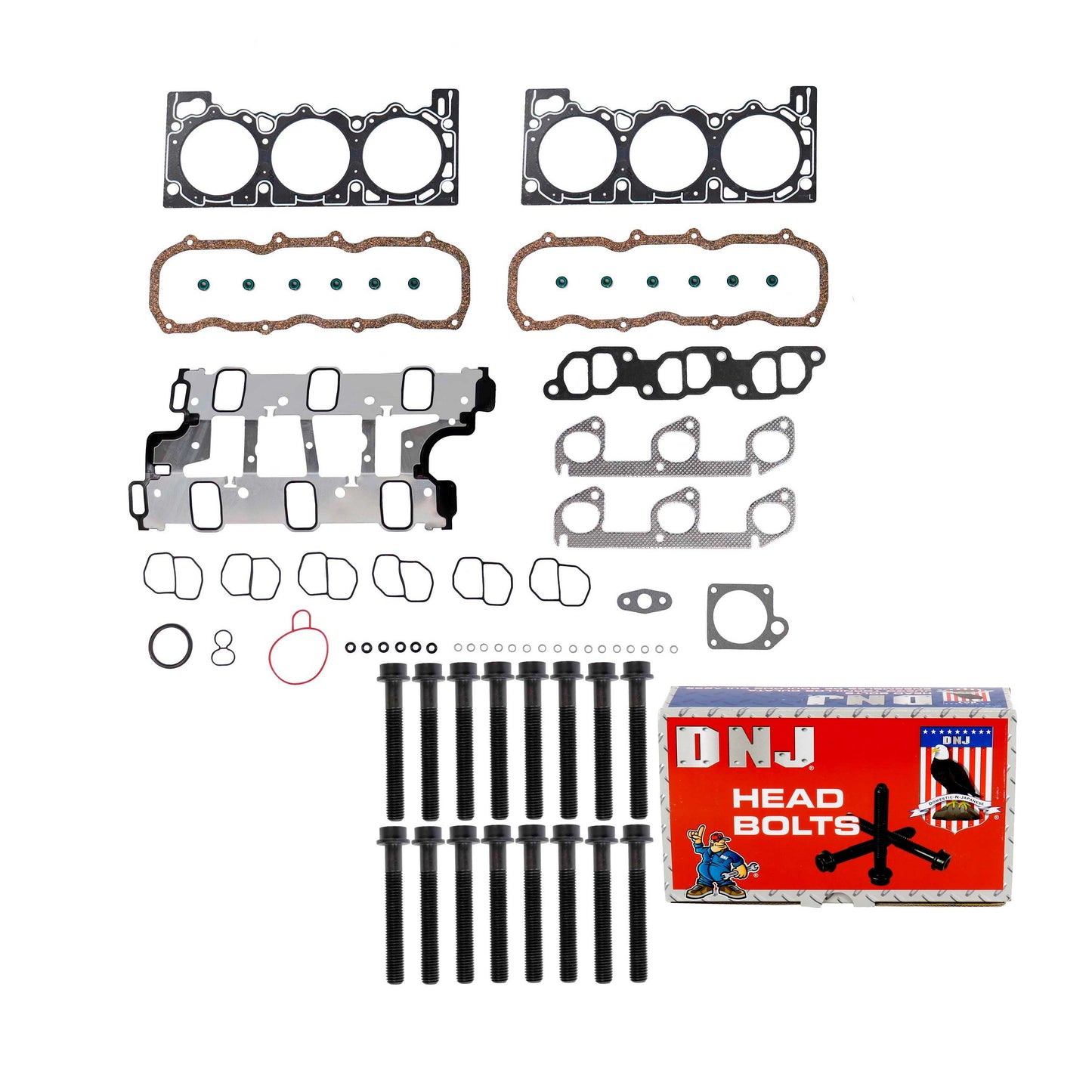 Cylinder Head Gasket Set with Head Bolt Kit 1997-2000 Ford & Mazda 4.0L V6