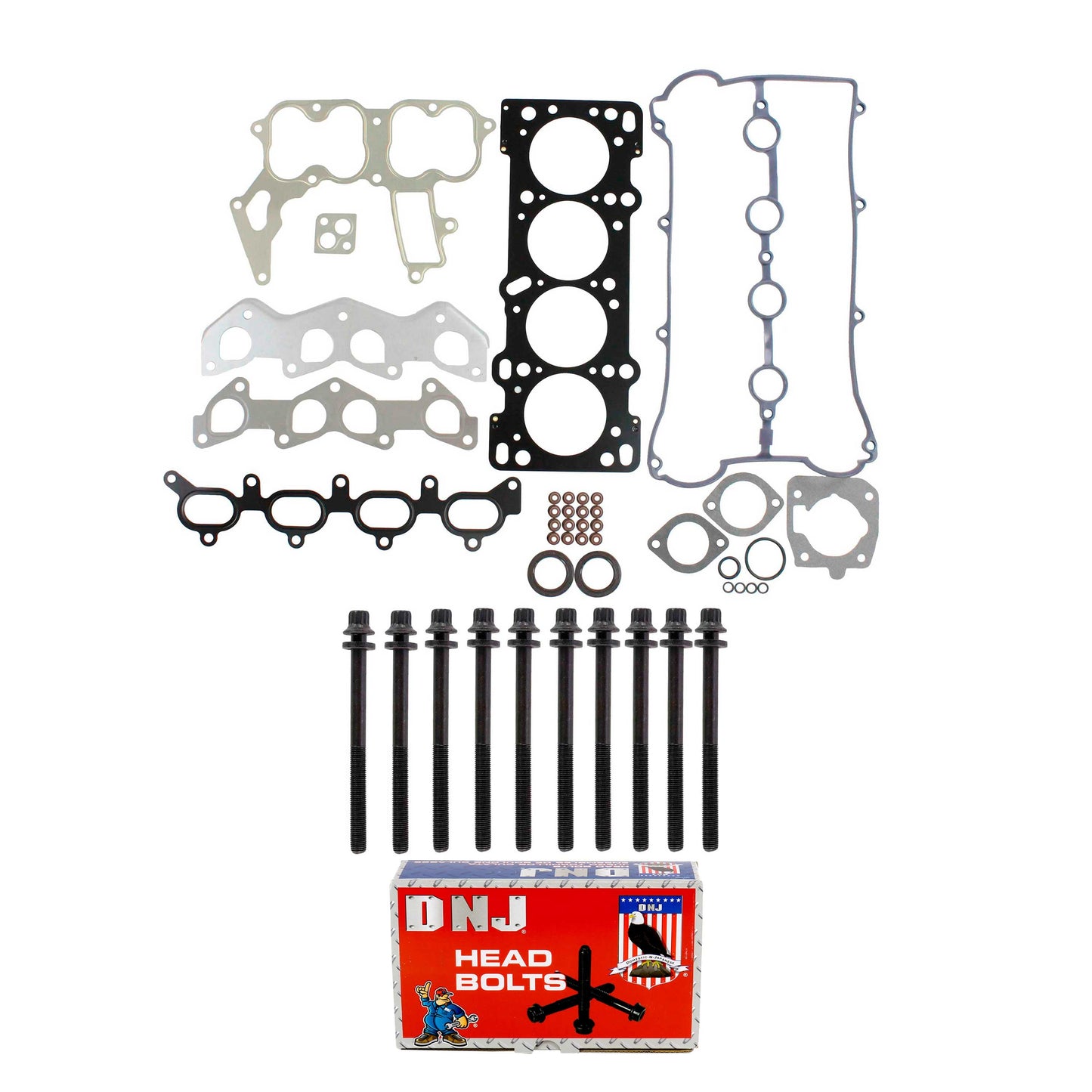 Cylinder Head Gasket set with Head Bolt Kit 1995-1997 Kia 1.8L