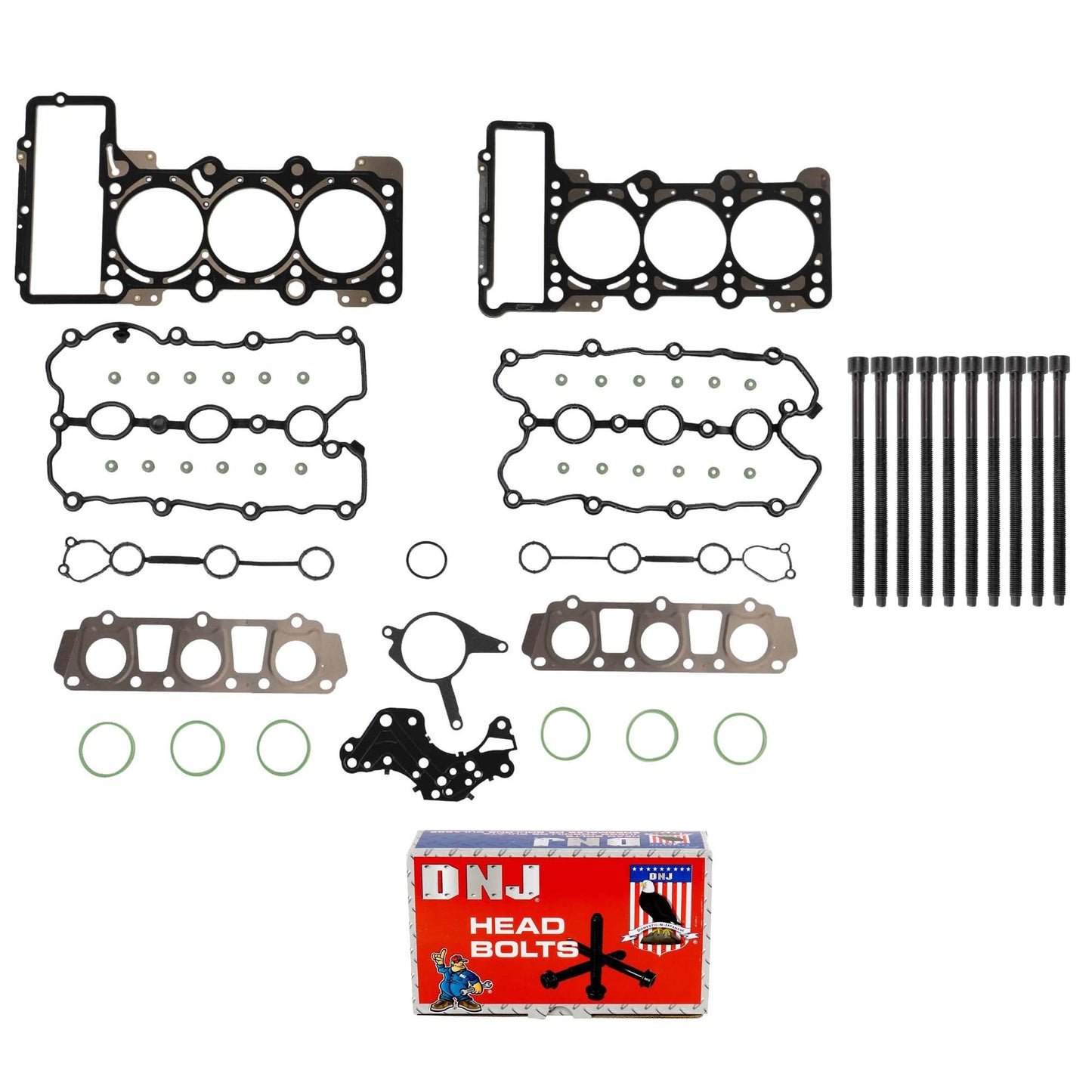 Cylinder Head Gasket set with Head Bolt Kit 2005-2009 Audi 3.2L
