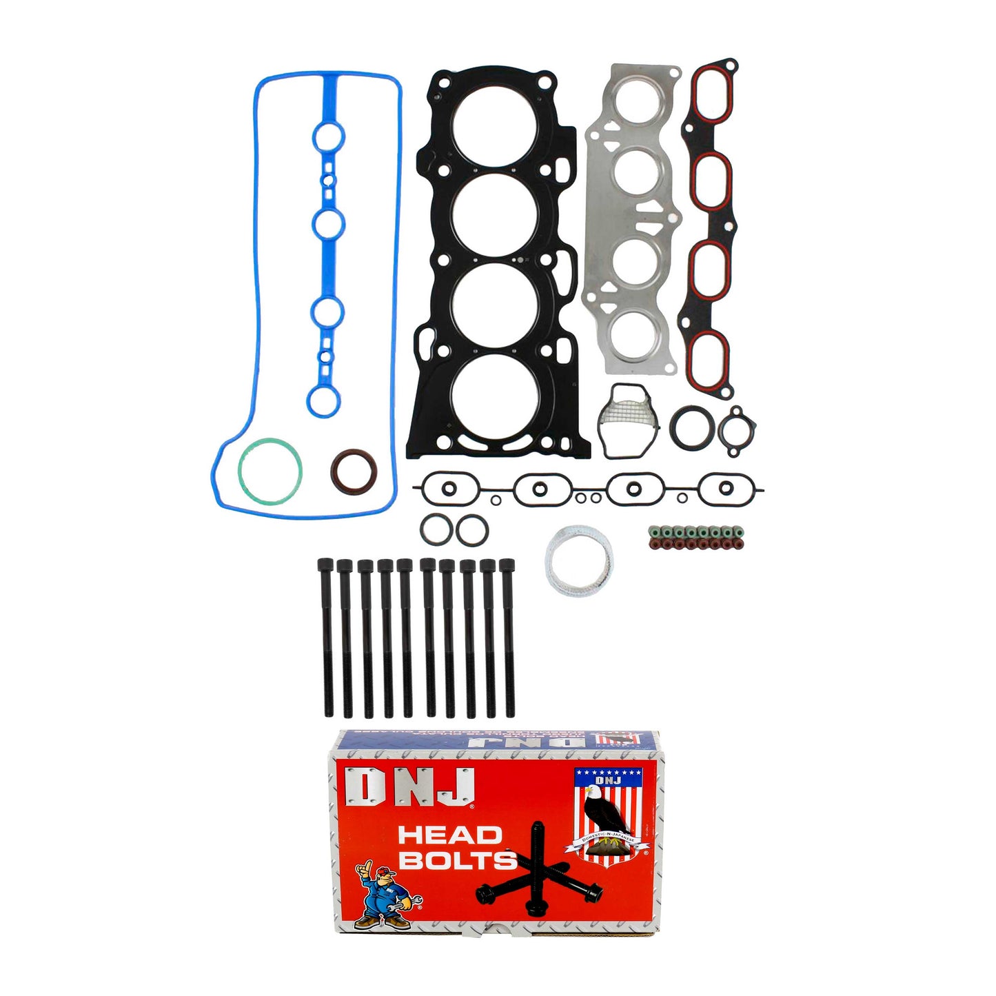 Cylinder Head Gasket Set with Head Bolt Kit 2001-2006 Scion, Toyota 2.4L L4
