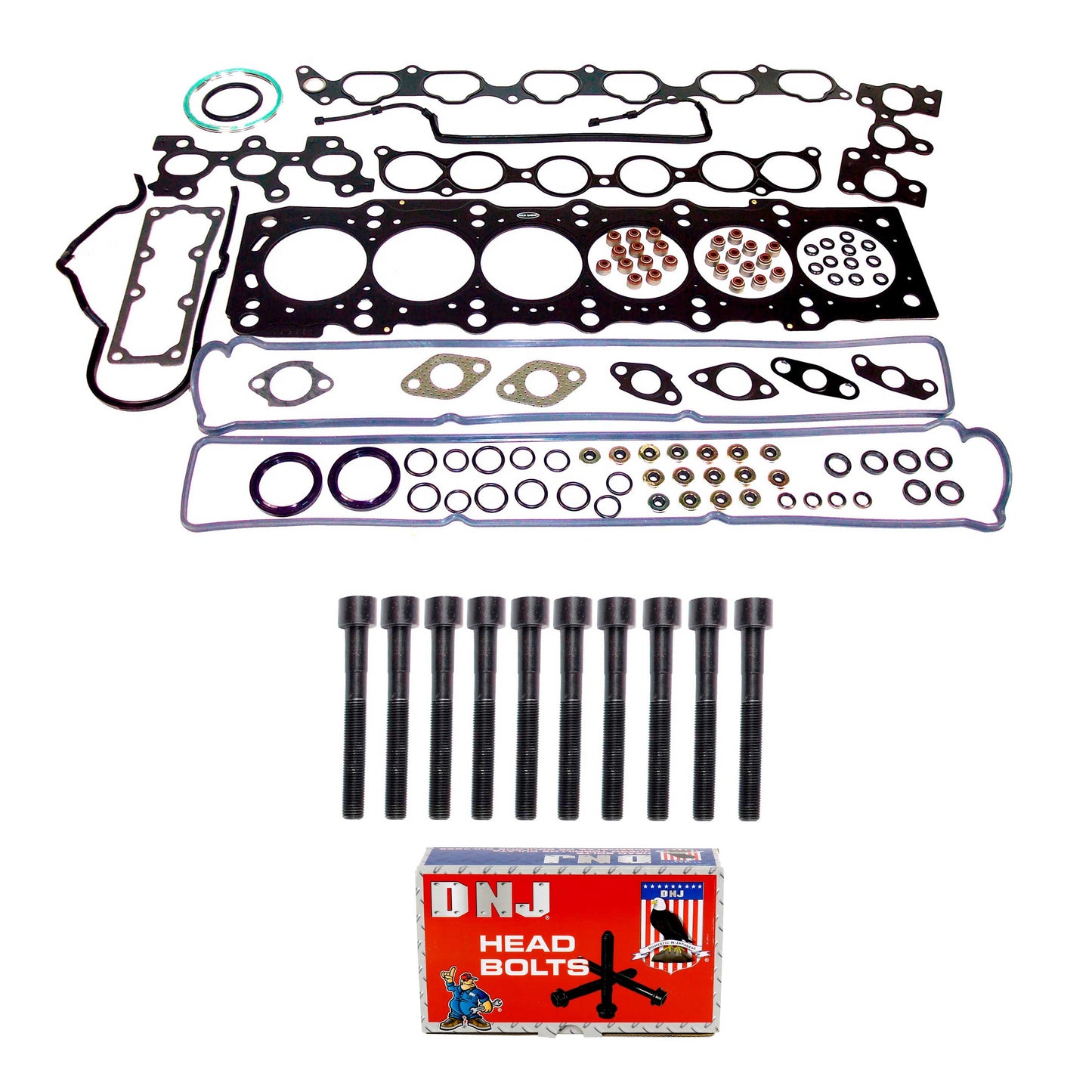 Cylinder Head Gasket set with Head Bolt Kit 1993-1998 Toyota 3.0L
