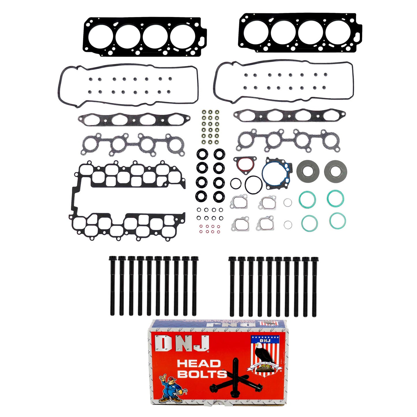 Cylinder Head Gasket set with Head Bolt Kit 1998-2004 Lexus,Toyota 4.7L