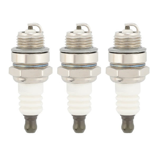 Hipa 3pcs L7T Spark Plug for 33cc 43cc 47cc 49cc 2-Stroke Mini Pocket Bike ATV Quad Scooter Trimmer Blower Chainsaw Brushcutter Strimmer Lawn Mower