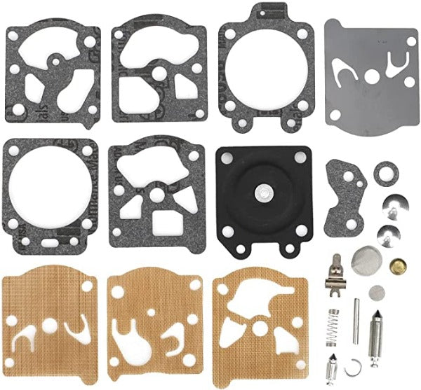 Carburetor Rebuild Kit for K20-WAT STHIL FS36 FS40 FS44 Echo Homelite Husqvarna Chainsaw String Trimmer Walbro WAT WT WA Series Carb Gasket