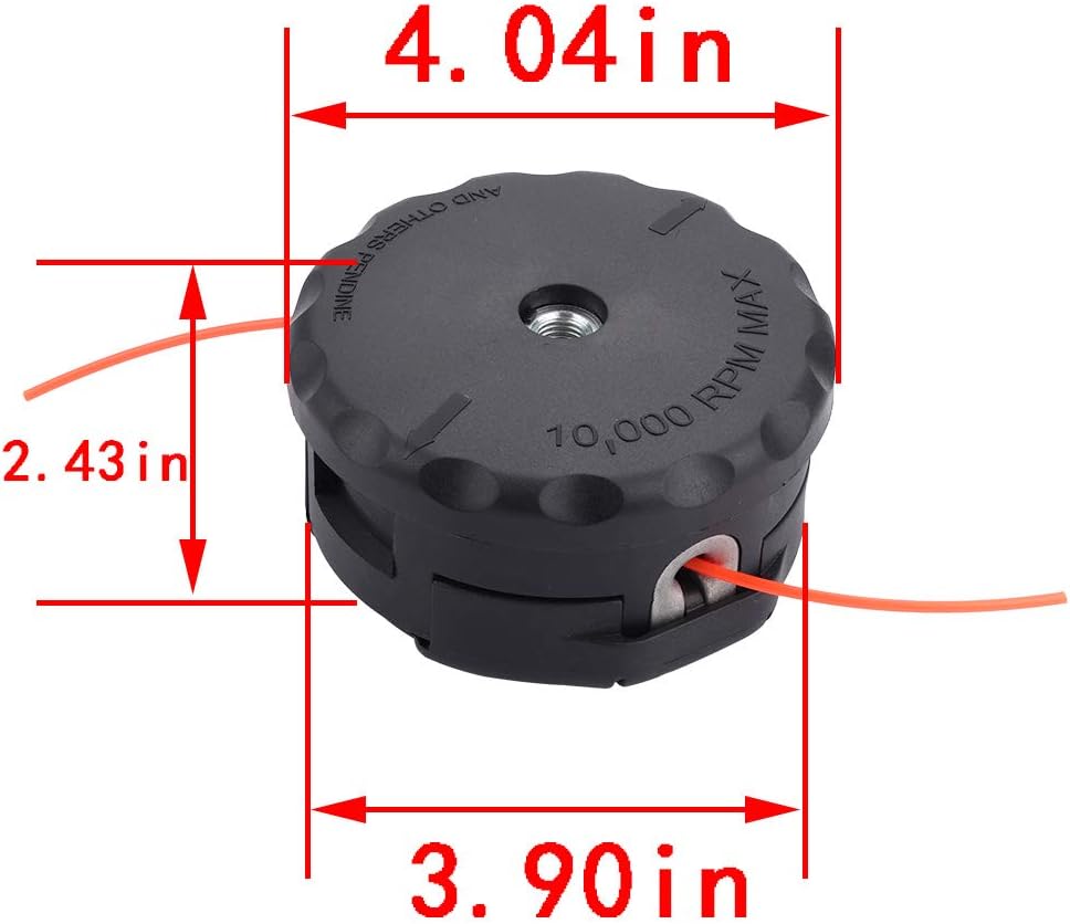SRM225 High Speed-Feed 400 Trimmer Head for Echo PAS225 SRM230 SRM210 SRM211 PAS210 PAS230 PAS260 Weedeater # 99944200902 Bump Head