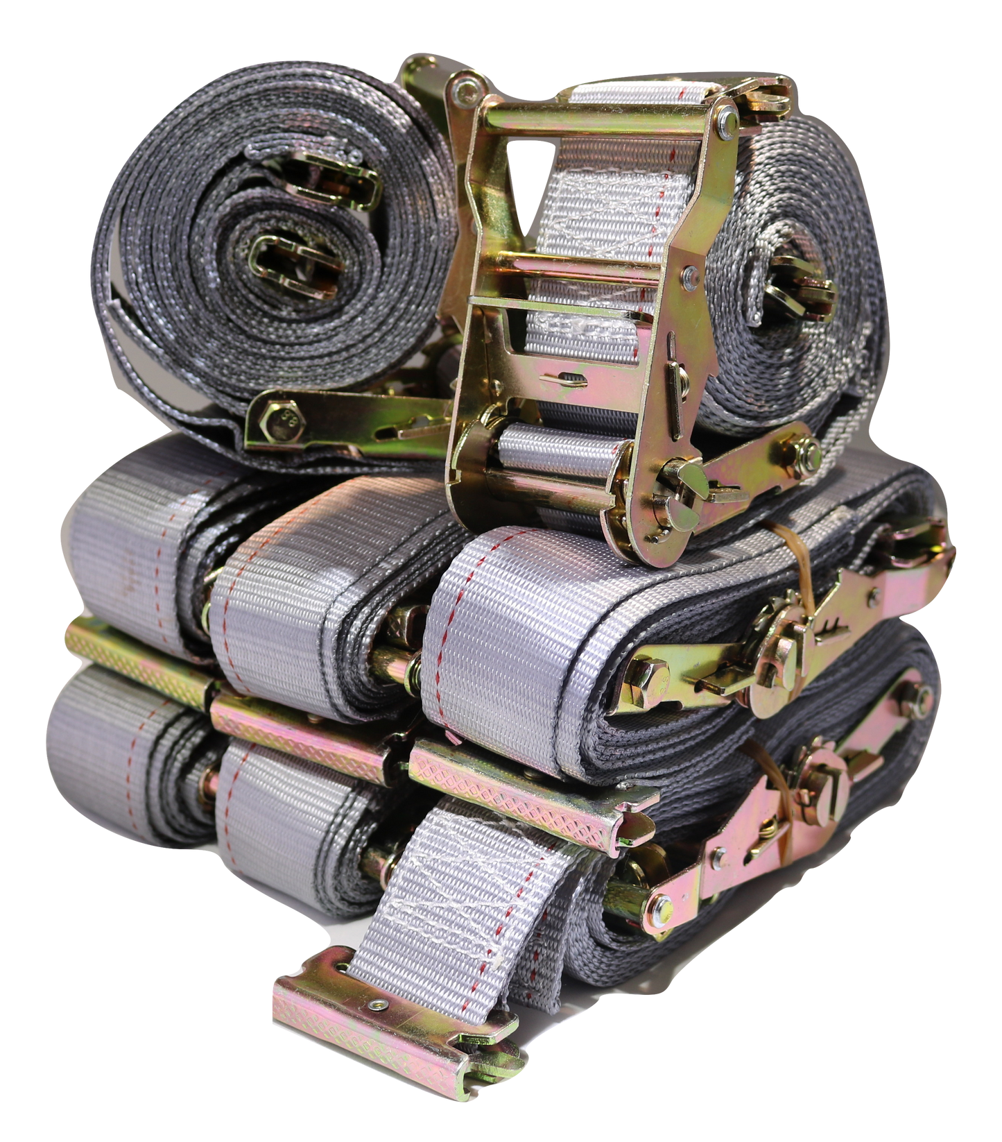 2"x 16 Ft Logistic Van Ratchet E-Track Straps w/ Spring E Fittings | 16 PACK