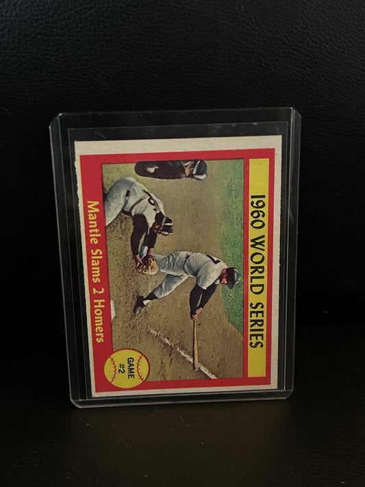 World Series Game 2 [Mantle Slams 2 Homers] #307 | 1961 Topps Baseball