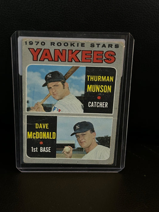 Yankees Rookie Stars [Munson, McDonald] #189 | 1970 Topps Baseball