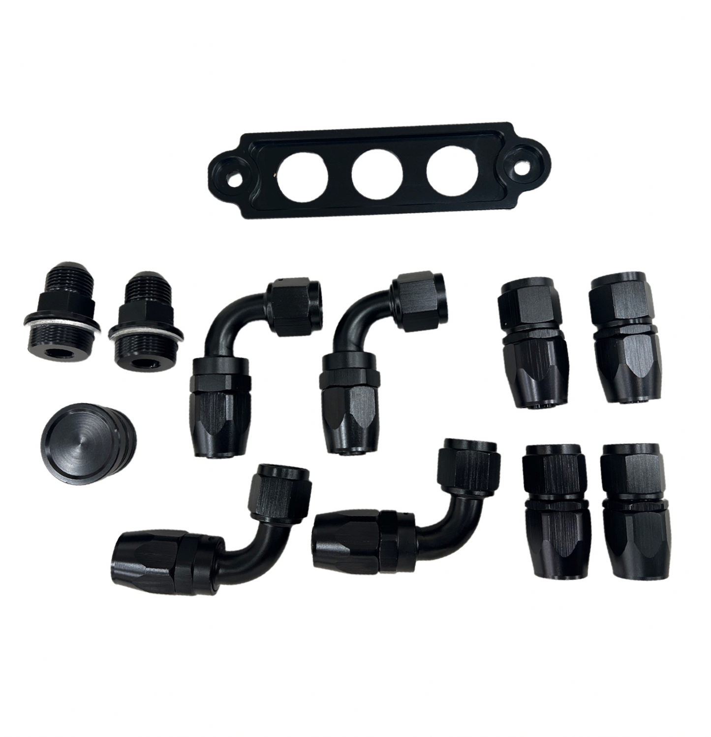 Pro Series Oil Catch Can For Honda Civic Acura Integra 4 Port -10AN With Hoses