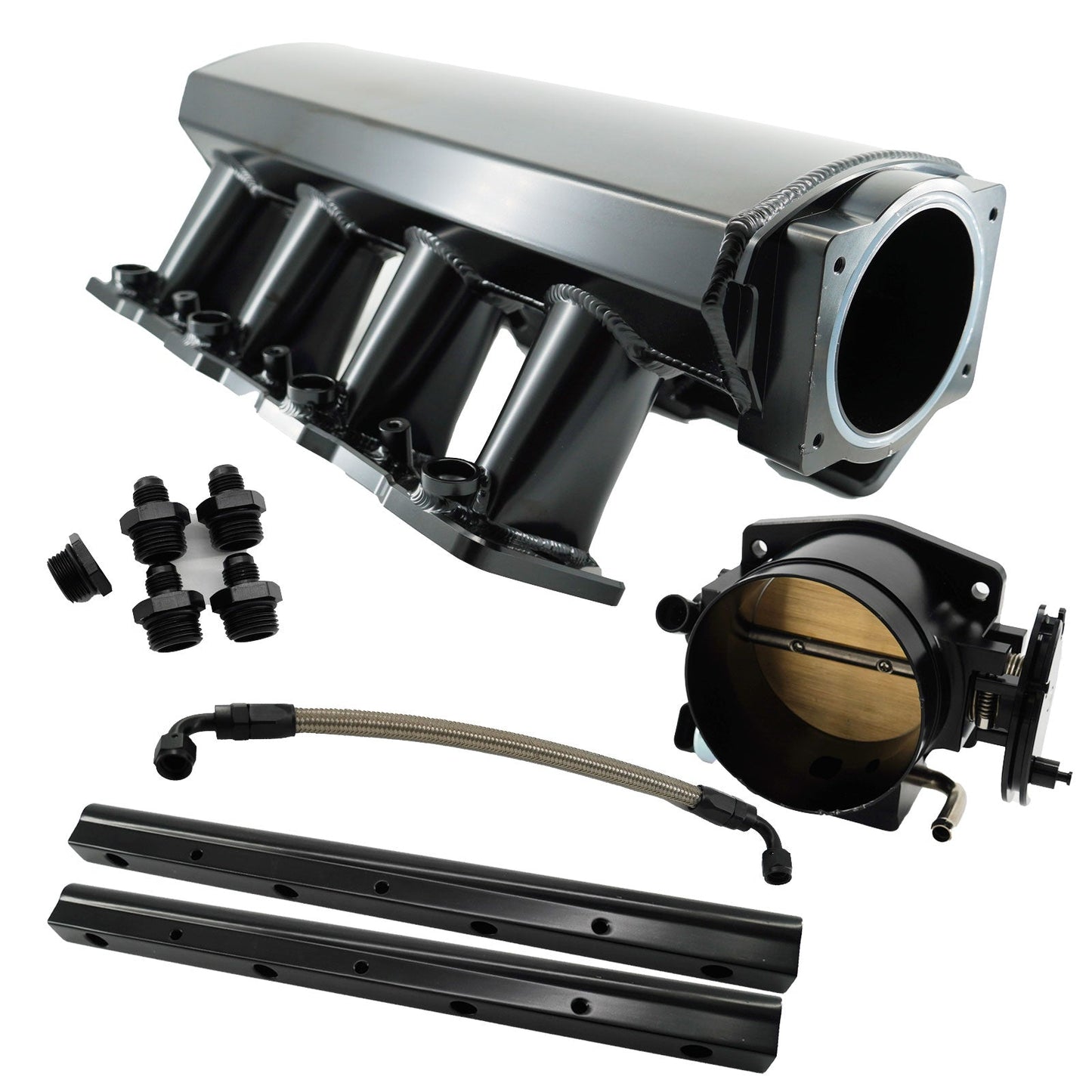 GM LS3 Intake Manifold Fabricated Aluminum 102mm EFI Fuel Injection Sheet LS USA