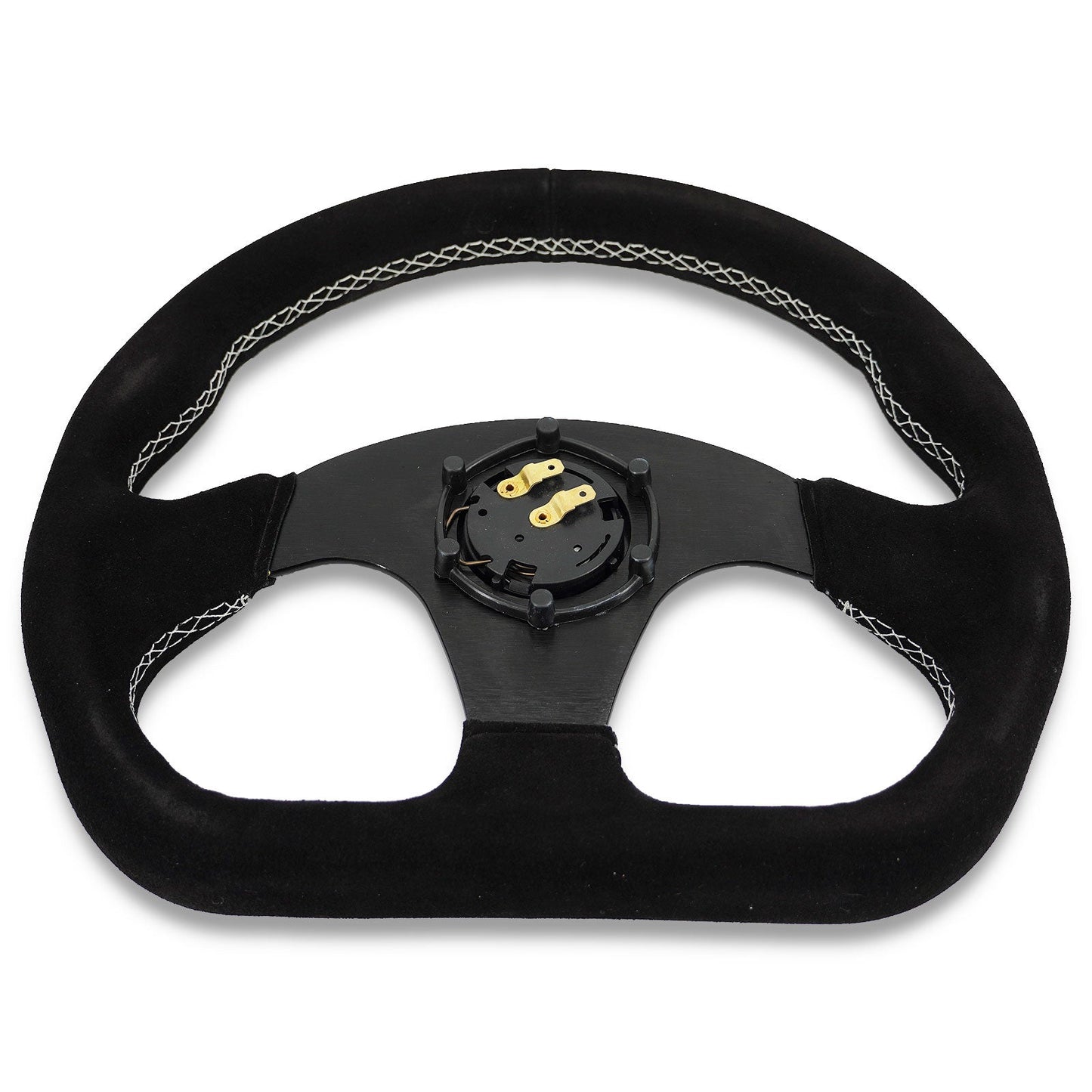 Flat Heart Steering Wheel + Short Hub Adapter Kit For Mazda Miata RX-7 RX-8 MX-3 MX-6