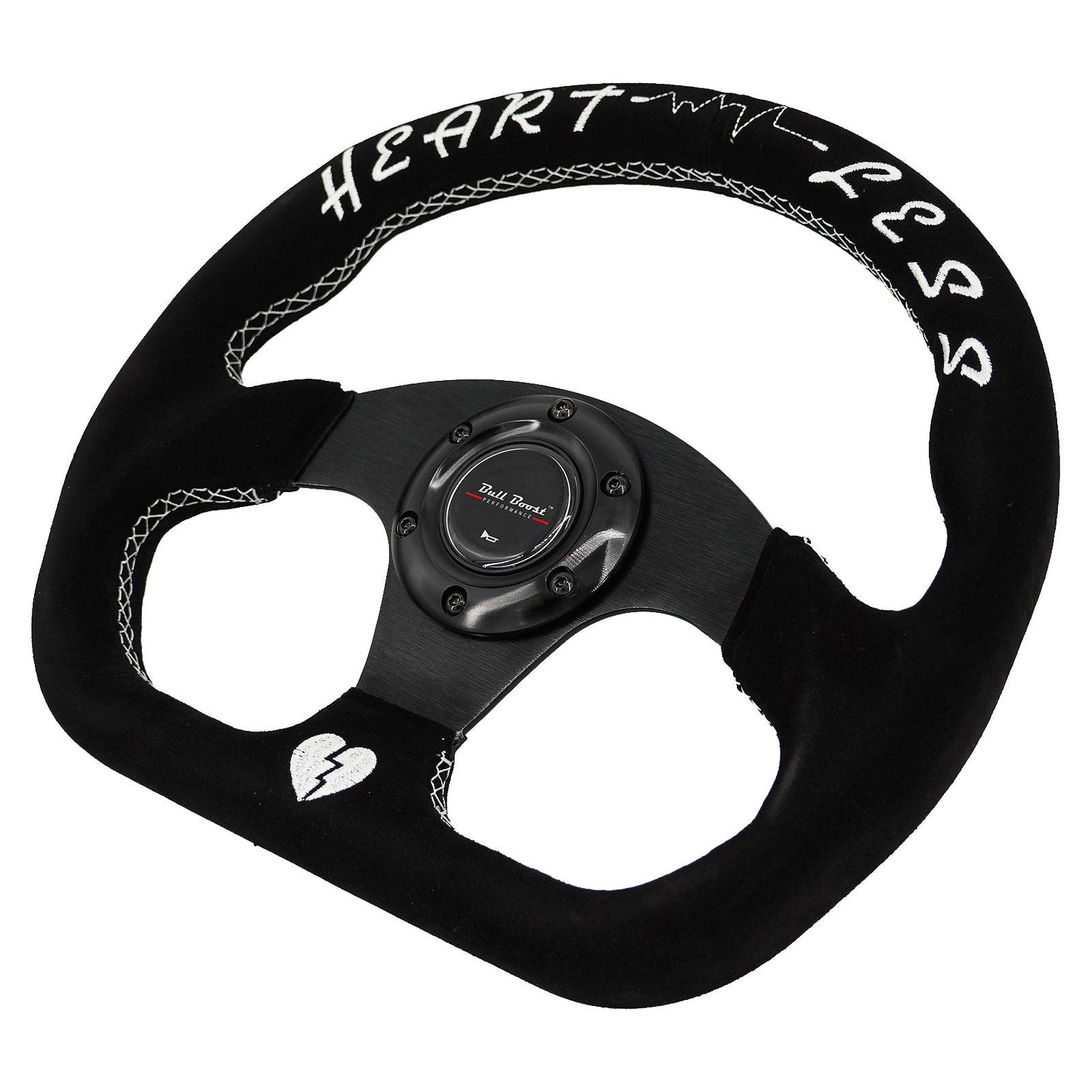 Flat Heart Steering Wheel + Short Hub Adapter Kit For Mazda Miata RX-7 RX-8 MX-3 MX-6
