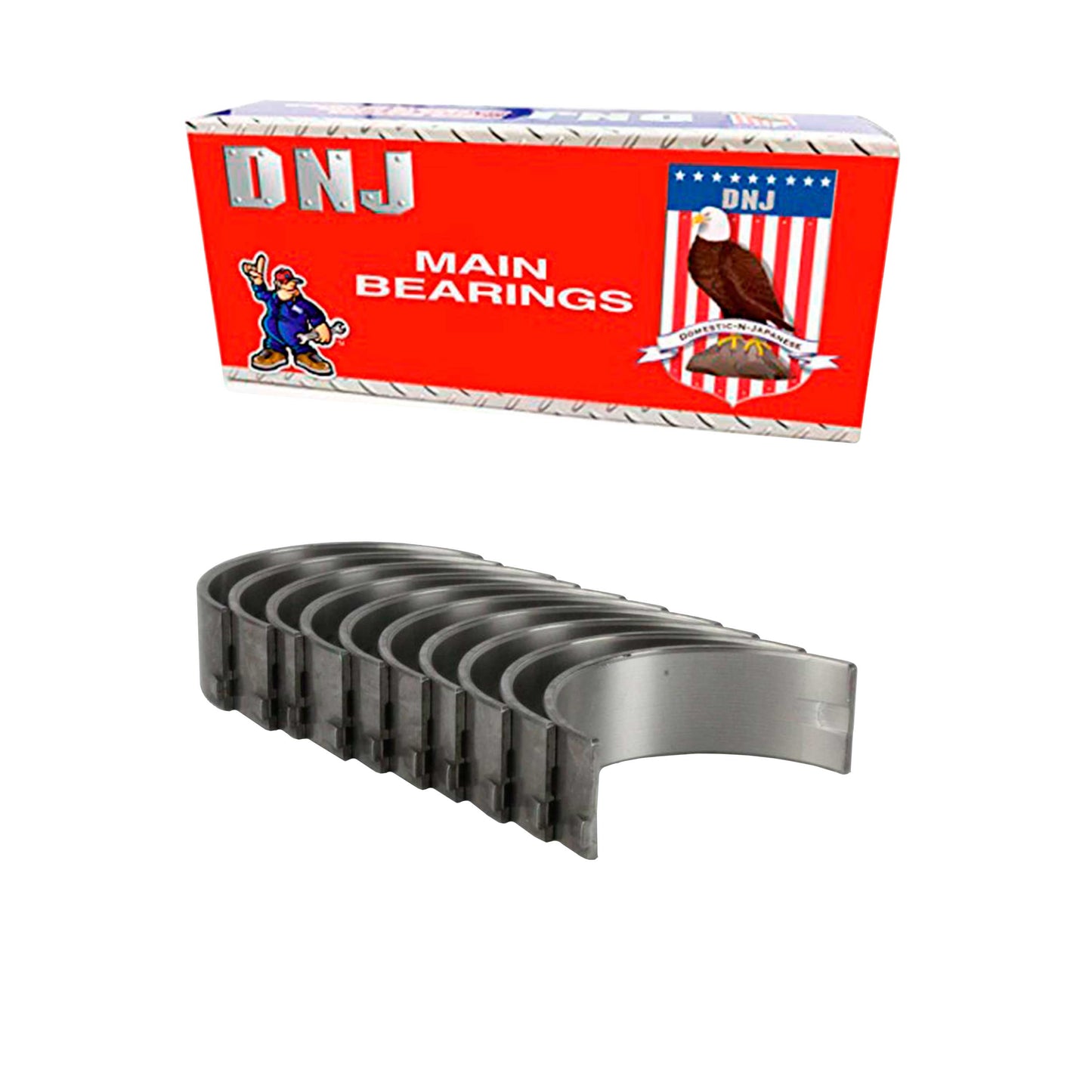 Crankshaft Main Bearing Set 1986-2005 Ford,Kia,Mazda,Mercury 1.3L-1.8L (Oversizes Available)