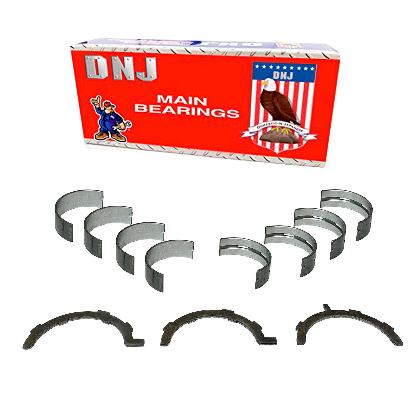 Crankshaft Main Bearing Set 2007-2017 Ford,Lincoln,Mazda,Mercury 3.5L-3.7L (Oversizes Available)