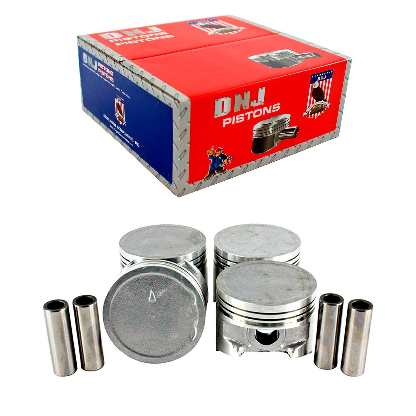 Piston Set 1991-1996 Dodge,Eagle,Mitsubishi,Plymouth 1.5L (Oversizes Available)
