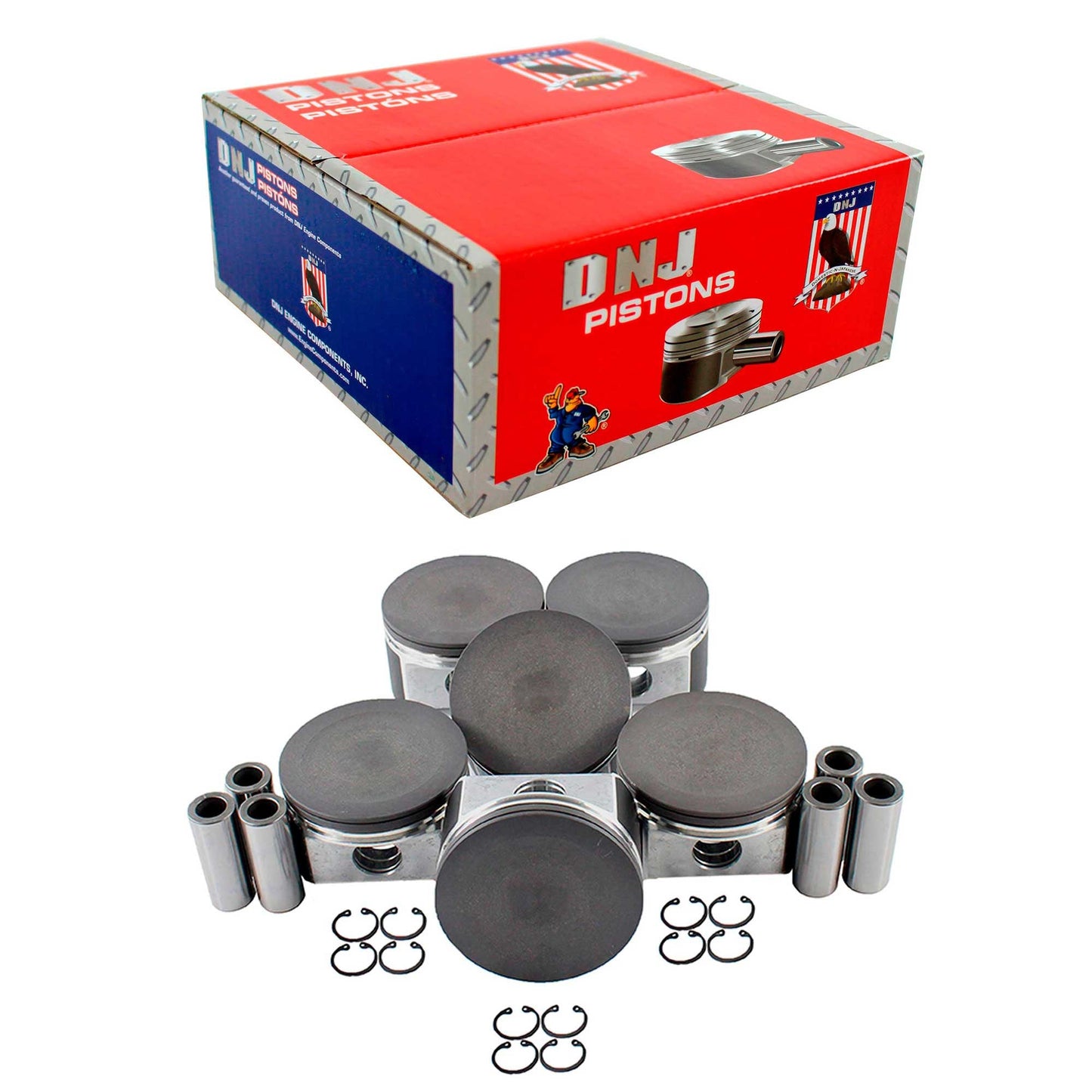 Standard size Complete Piston Set Fits 2004-2007 Chrysler 3.5L (Oversizes Available)