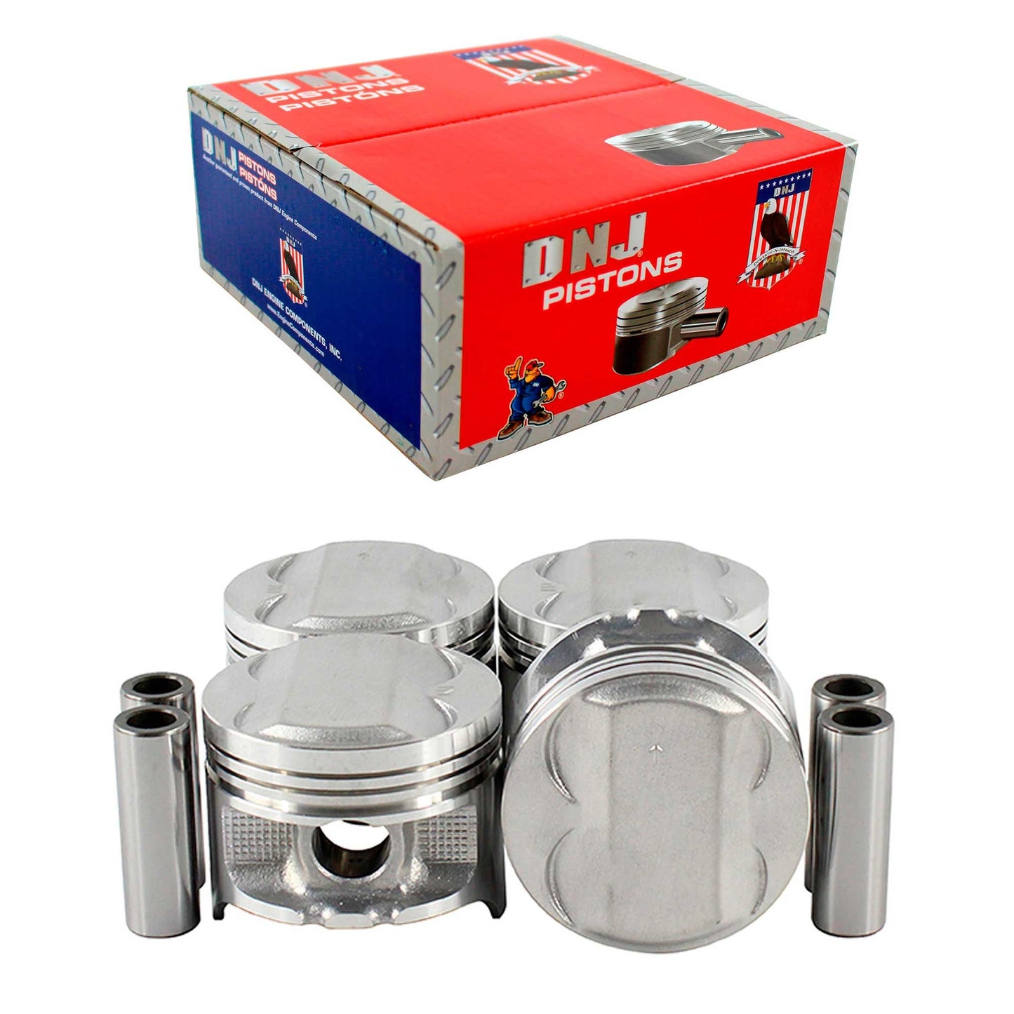 Piston Set 1988-1989 Acura 1.6L (Oversizes Available)