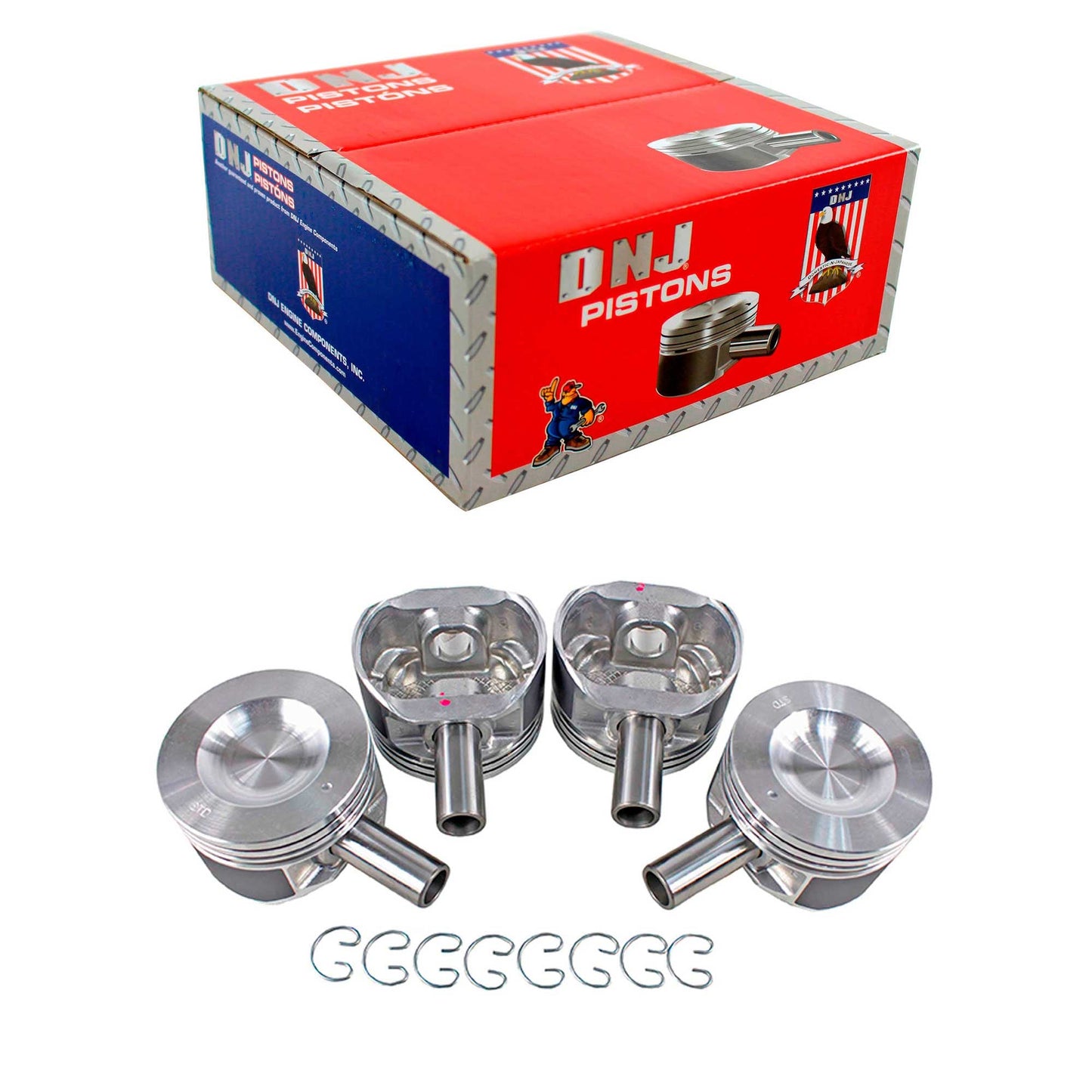 Piston Set 1991-1999 Saturn 1.9L (Oversizes Available)