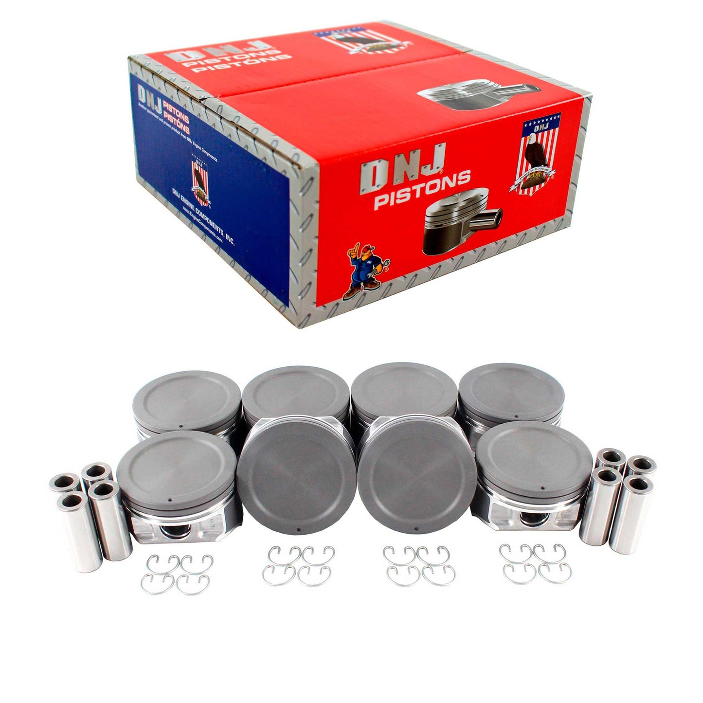 Piston Set 2004-2007 Buick,Cadillac,Chevrolet,GMC,Isuzu 5.3L (Oversizes Available)