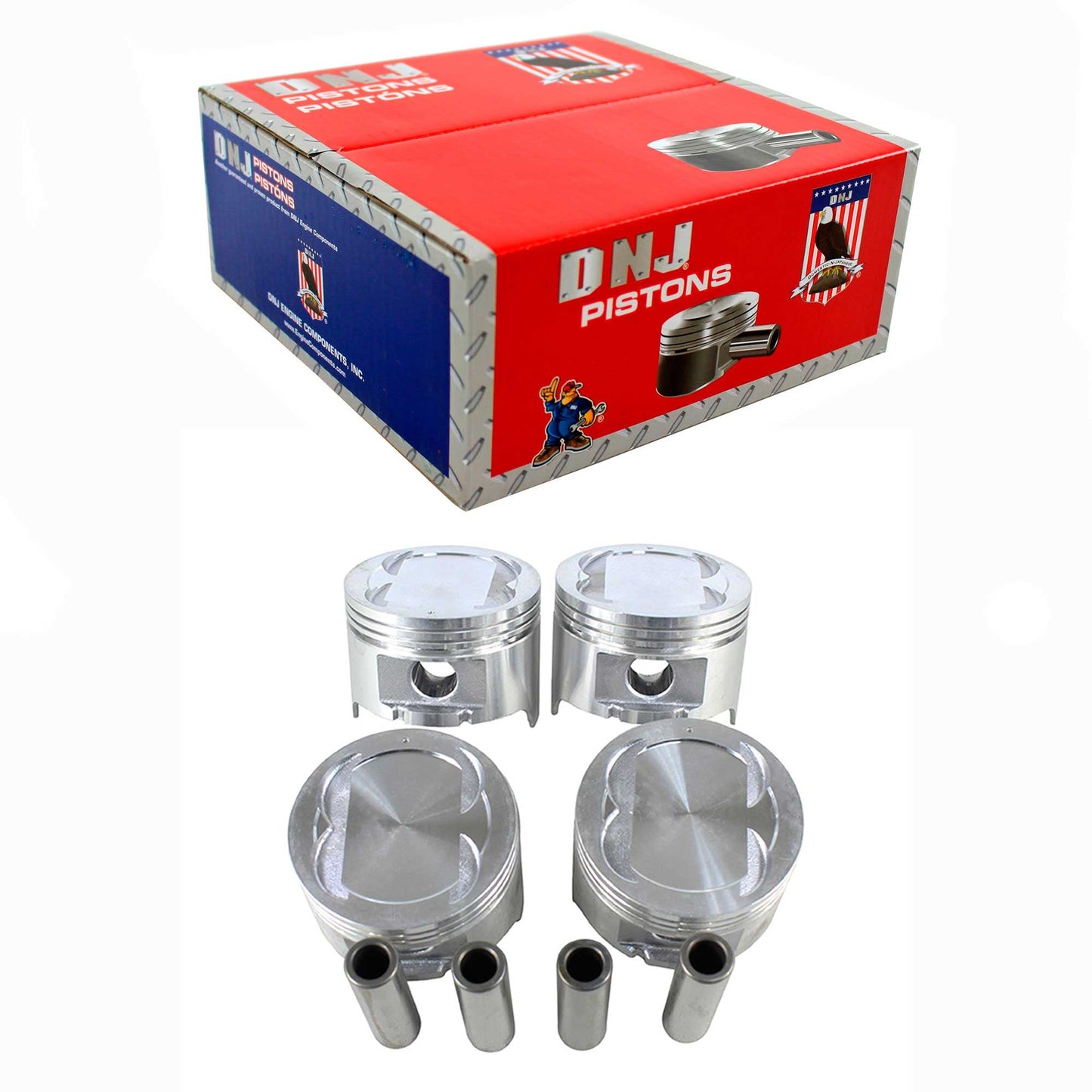 Piston Set 1990-1993 Geo,Isuzu 1.6L (Oversizes Available)