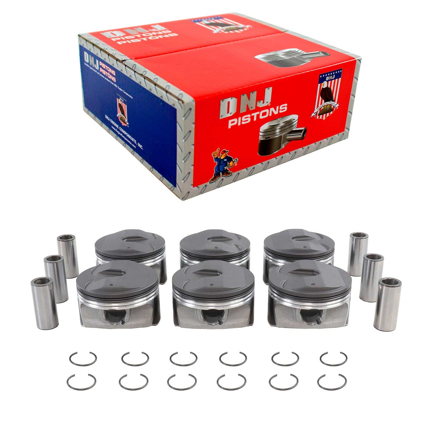 Piston Set 2010-2014 Buick,Cadillac,Chevrolet,GMC,Saab 3.0L (Oversizes Available)