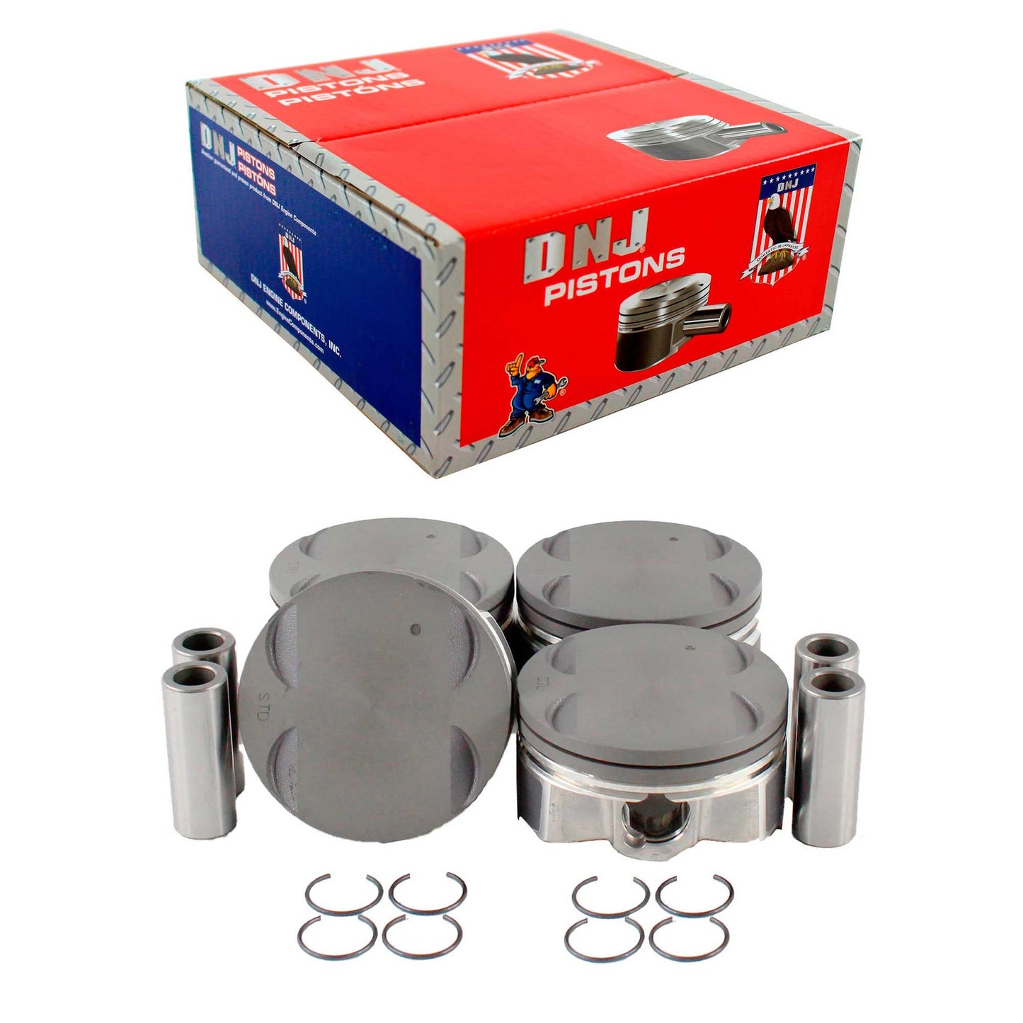 Piston Set 2009-2011 Chevrolet,Pontiac 1.6L (Oversizes Available)
