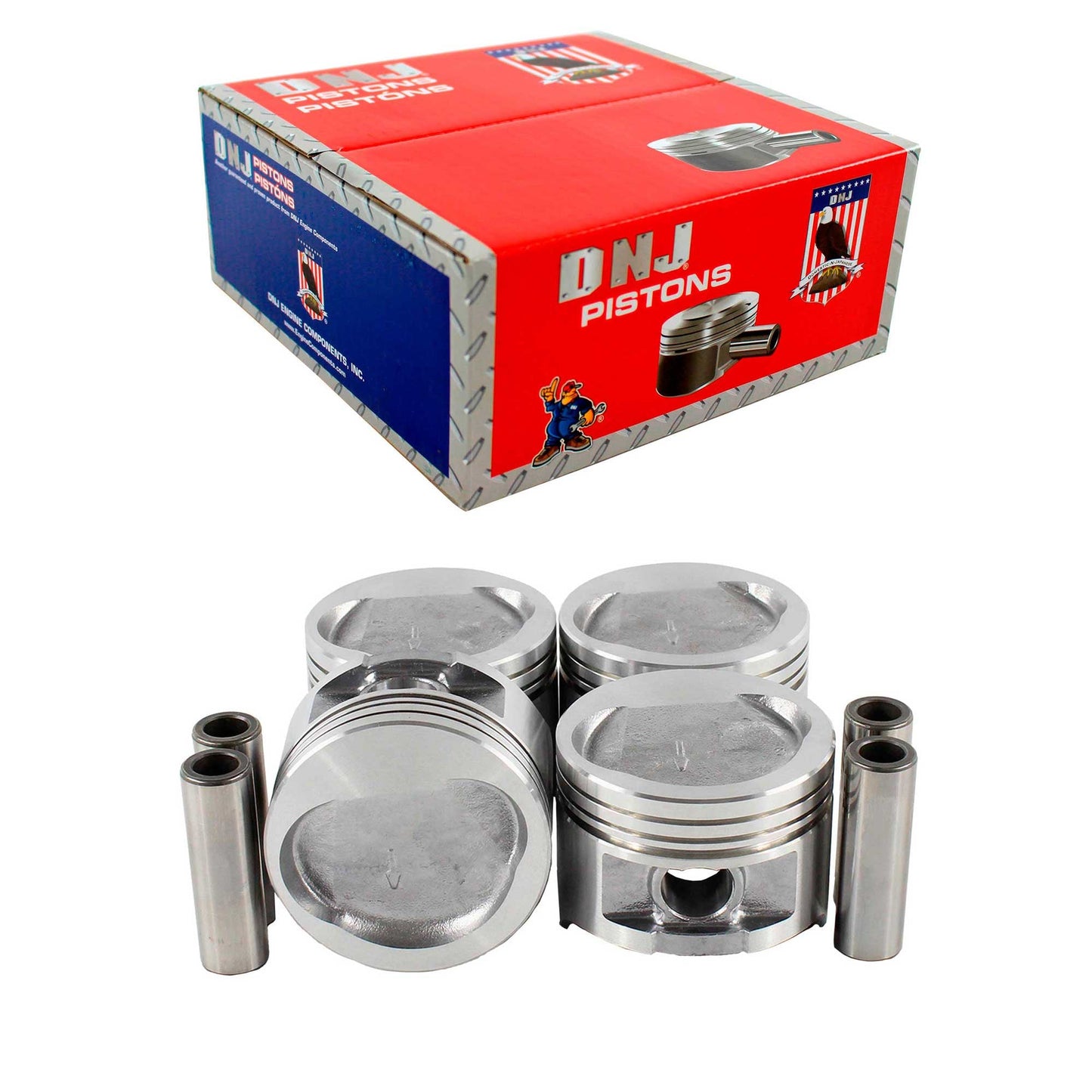 Piston Set 1992-1996 Ford,Mercury 1.9L (Oversizes Available)