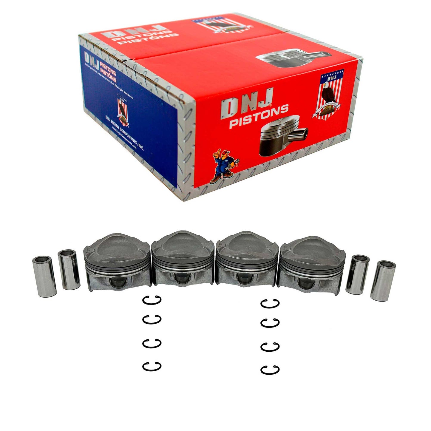 Standard size Complete Piston Set 2013-2019 Ford 1.6L (Oversizes Available)