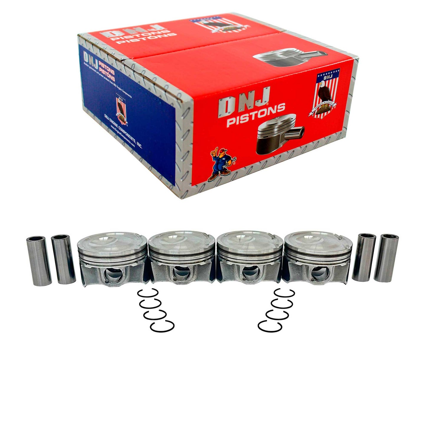 Standard size Complete Piston Set 2015-2022 Ford 2.3L (Oversizes Available)
