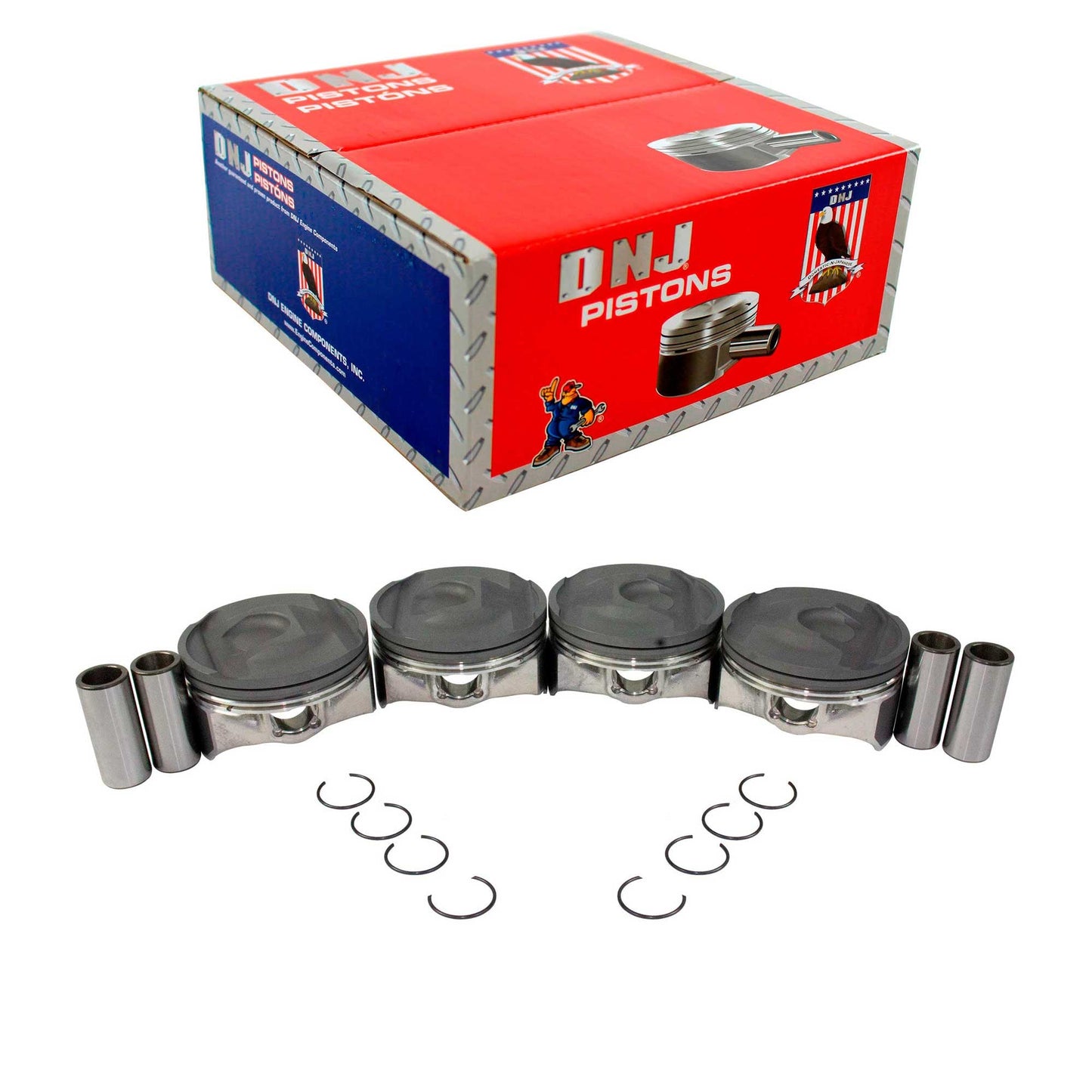 Standard size Complete Piston Set 2013-2022 Buick 2.5L (Oversizes Available)