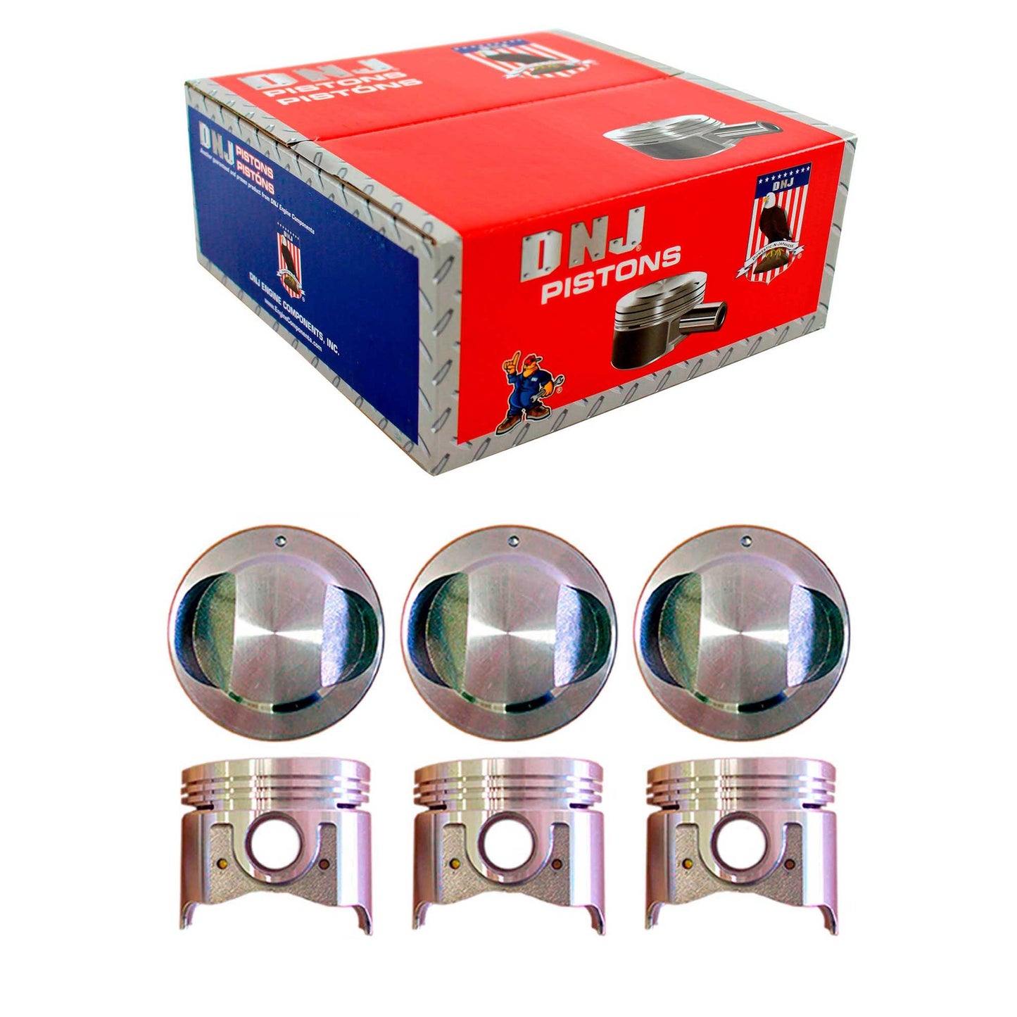 Standard size Complete Piston Set 1982-1988 Toyota 2.8L (Oversizes Available)