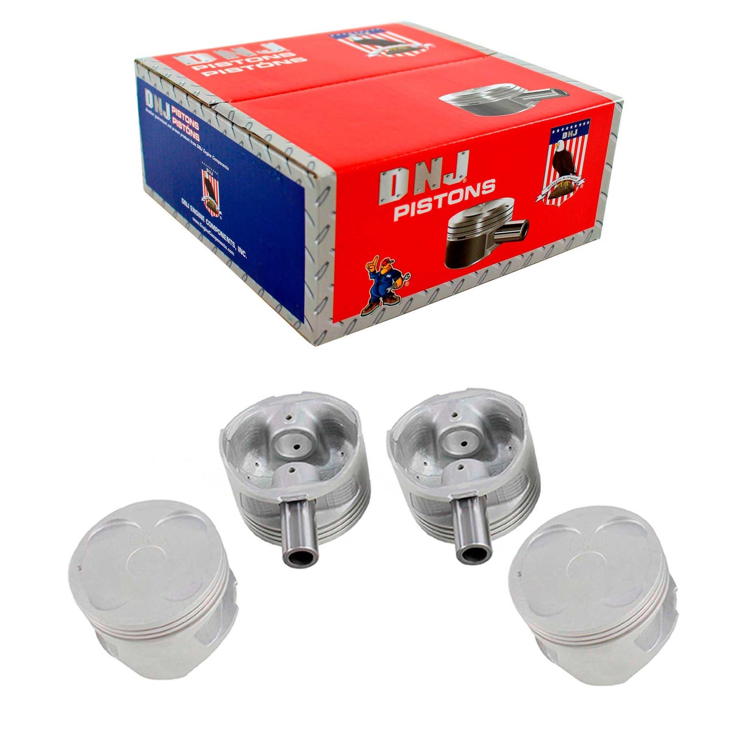 Piston Set 1993-1997 Geo,Toyota 1.6L (Oversizes Available)