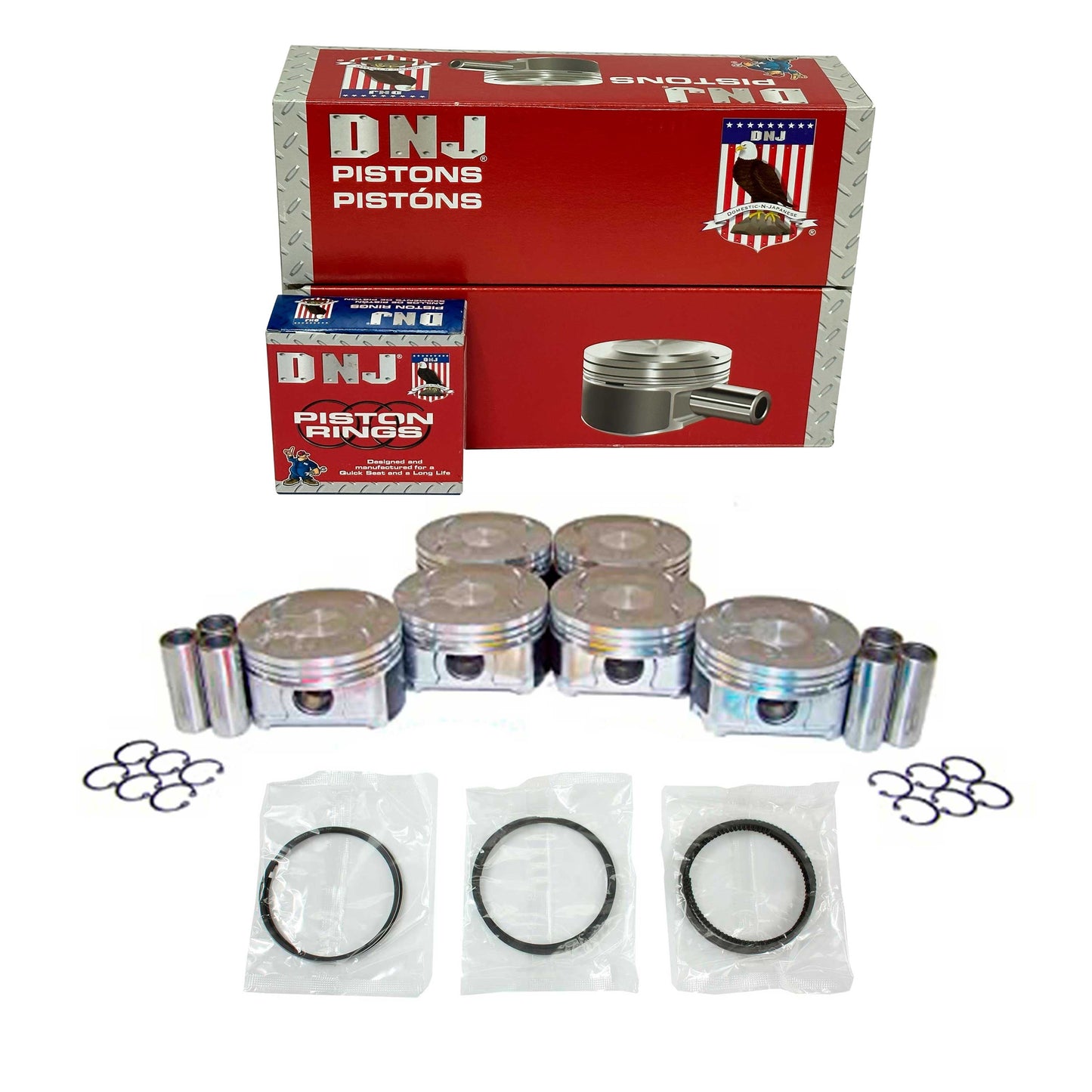 Piston and Ring Set 2001-2010 Acura, Honda, Saturn 3.5L
