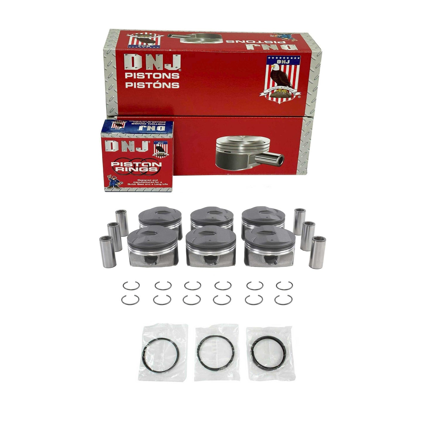Piston and Ring Set 2010-2014 Buick, Cadillac, Chevrolet, GMC, Saab 3.0L