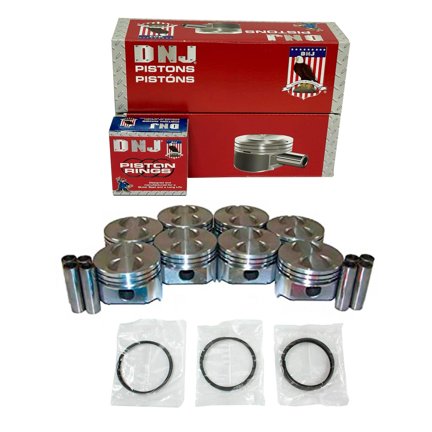 Piston and Ring Set 1963-1992 Ford, Lincoln, Mercury 4.7L-5.0L