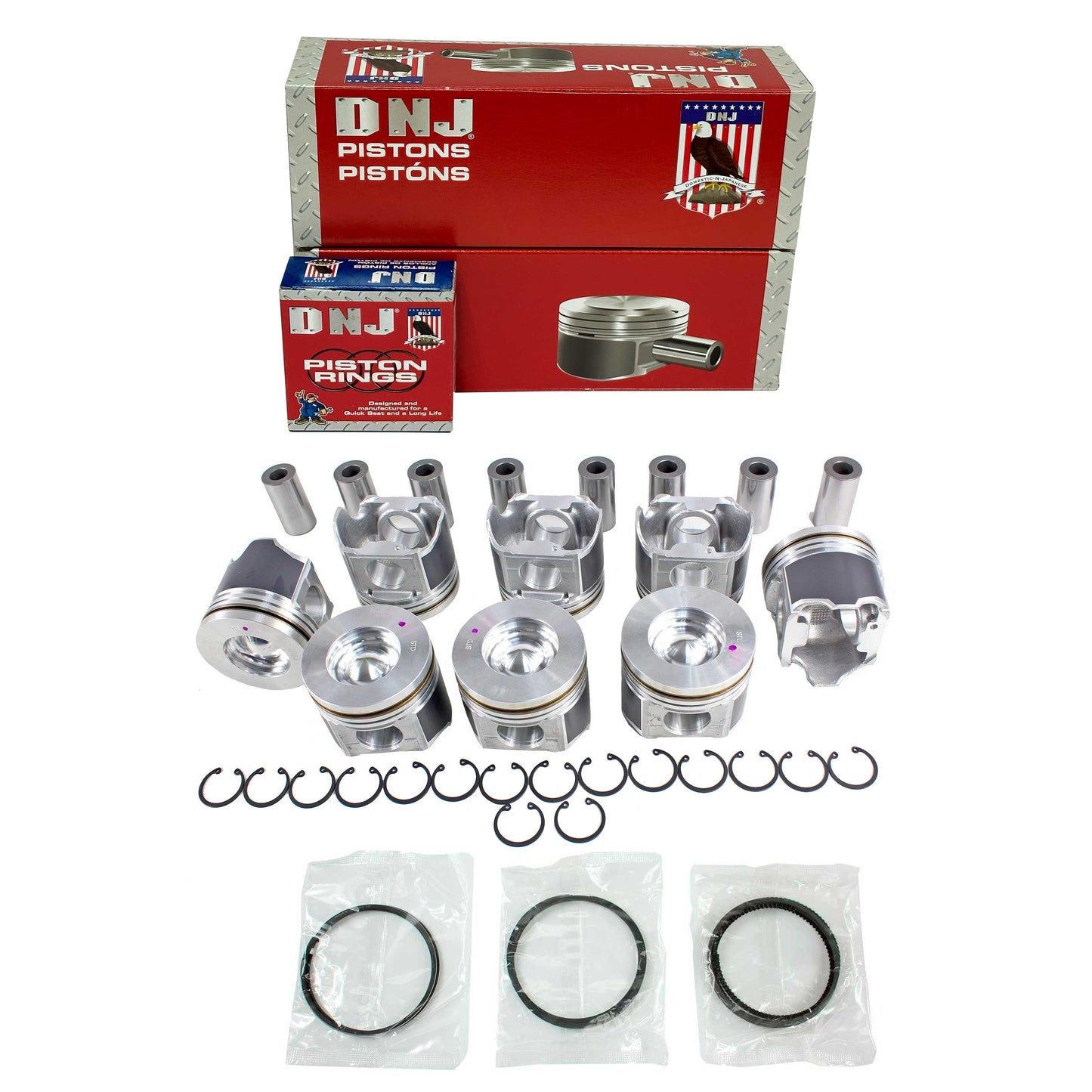 Piston and Ring Set 2003-2010 Ford 6.0L