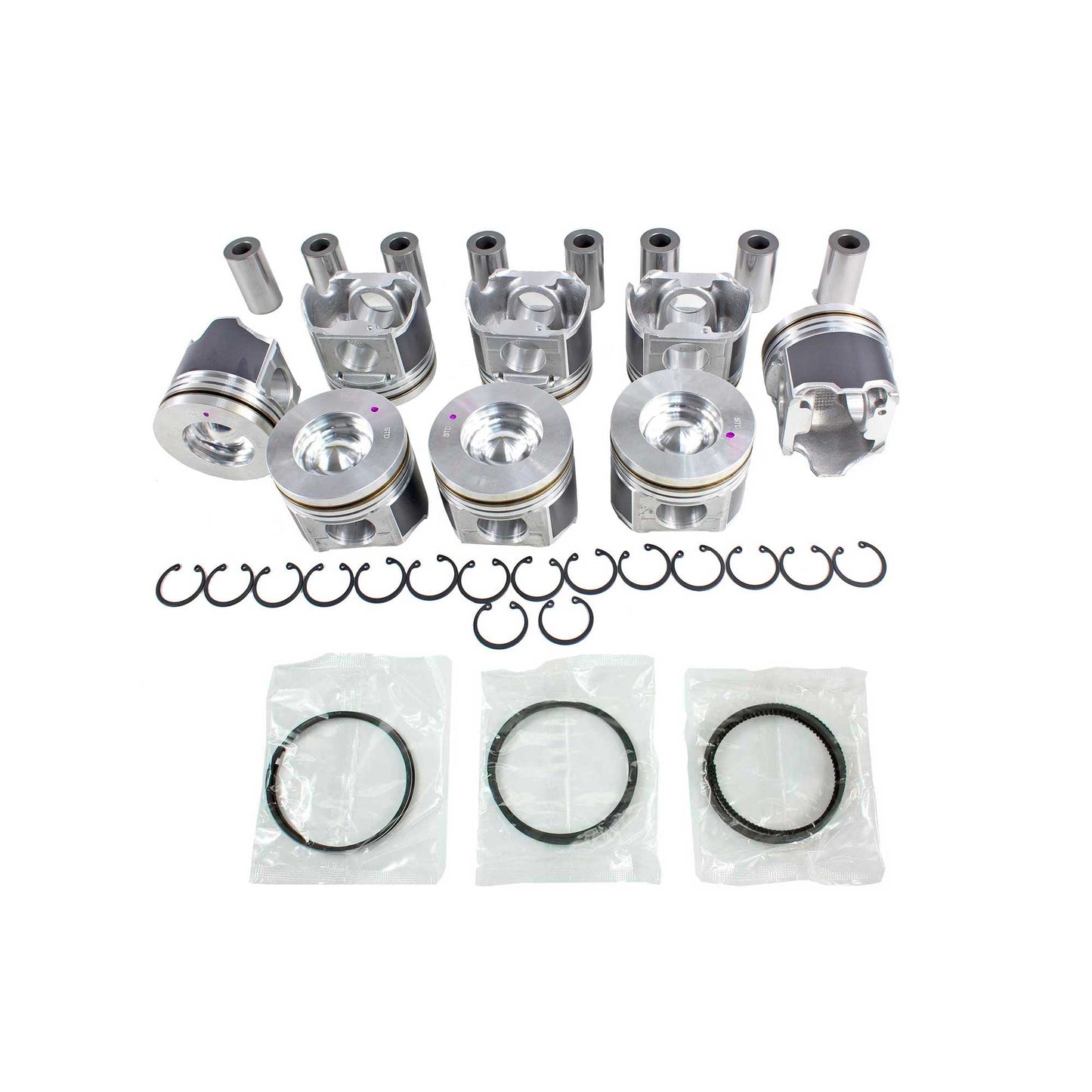 Piston and Ring Set 2003-2010 Ford 6.0L