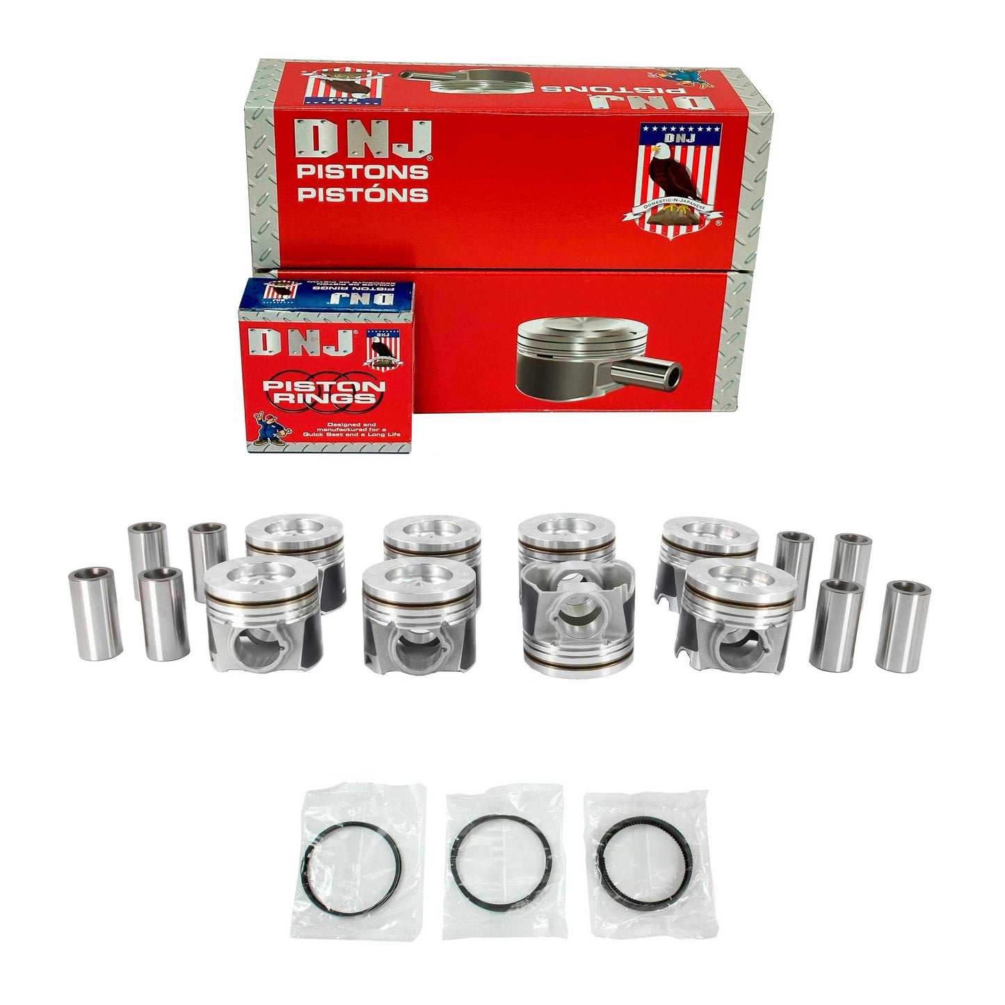 Piston and Ring Set 2008-2010 Ford 6.4L