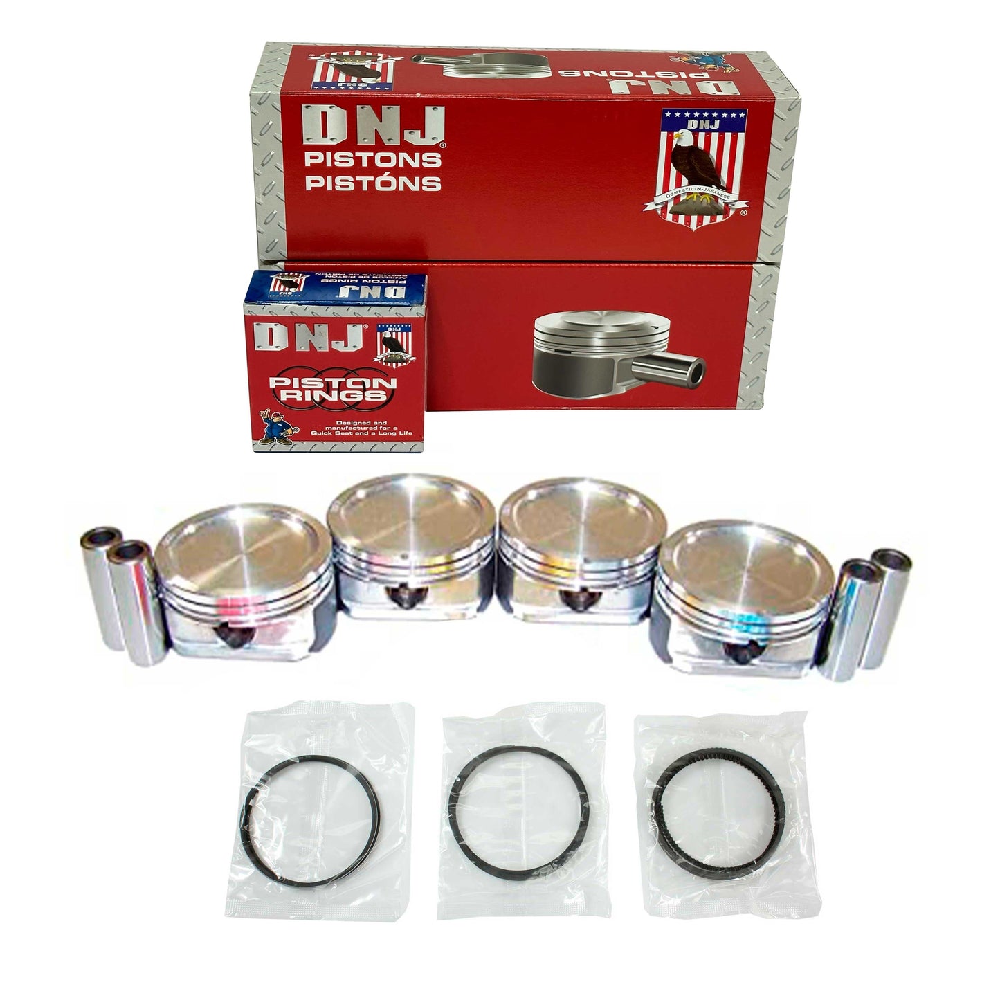Piston and Ring Set 2001-2009 Ford, Mazda, Mercury 2.3L