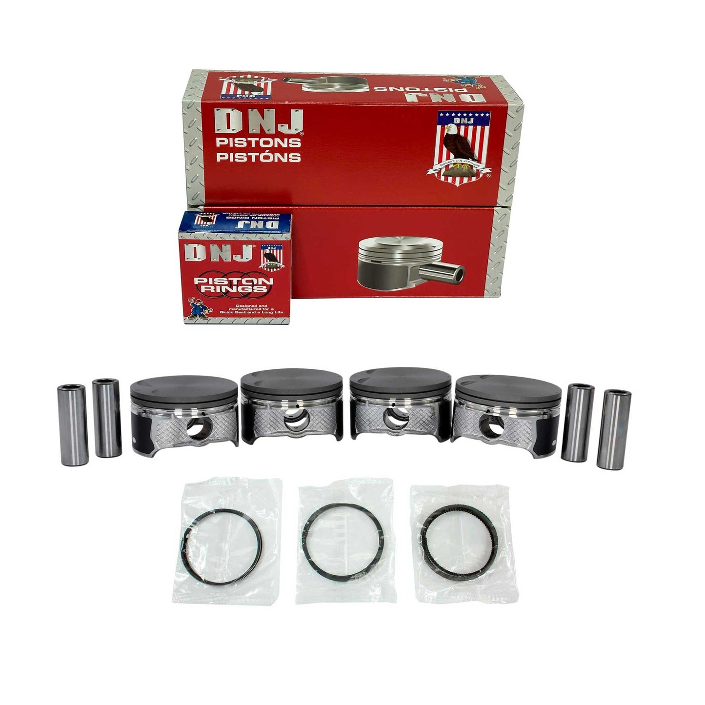 Piston and Ring Set 2006-2015 Mazda 2.0L