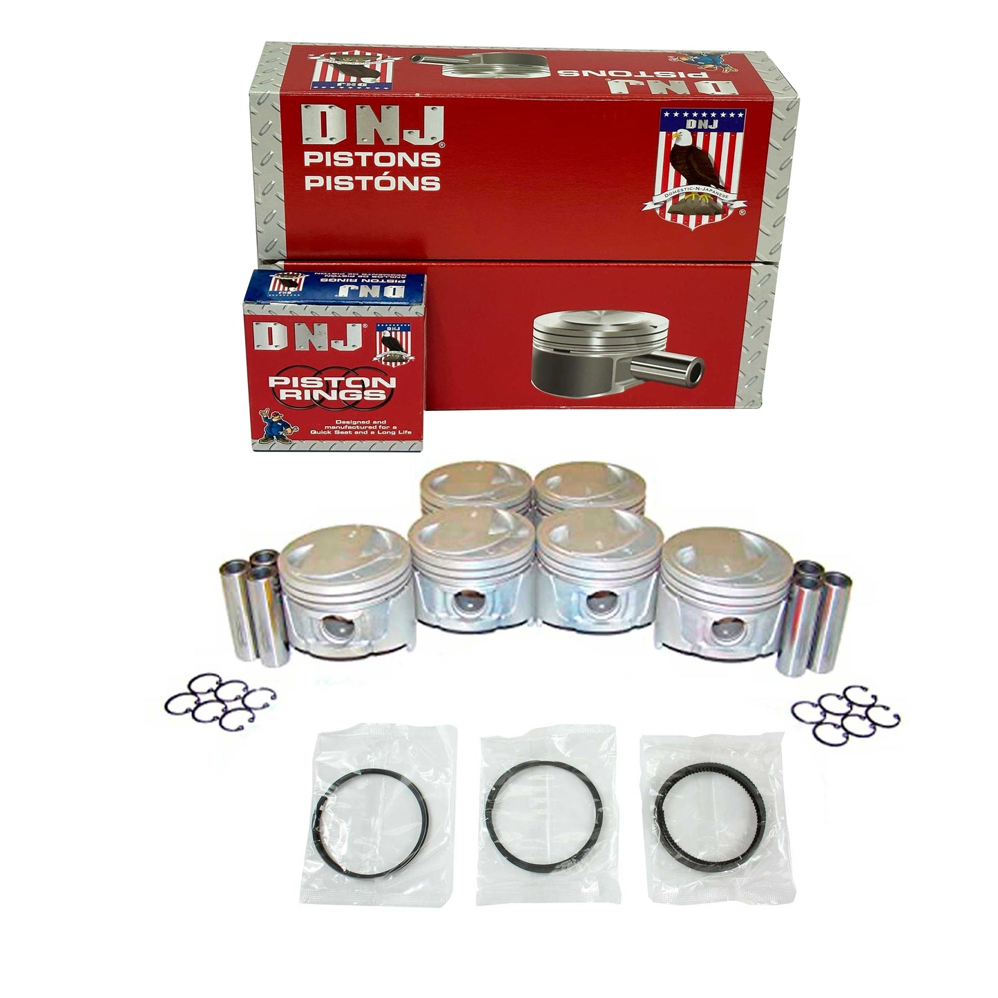 Piston and Ring Set 1993-1998 Mercury, Nissan 3.0L
